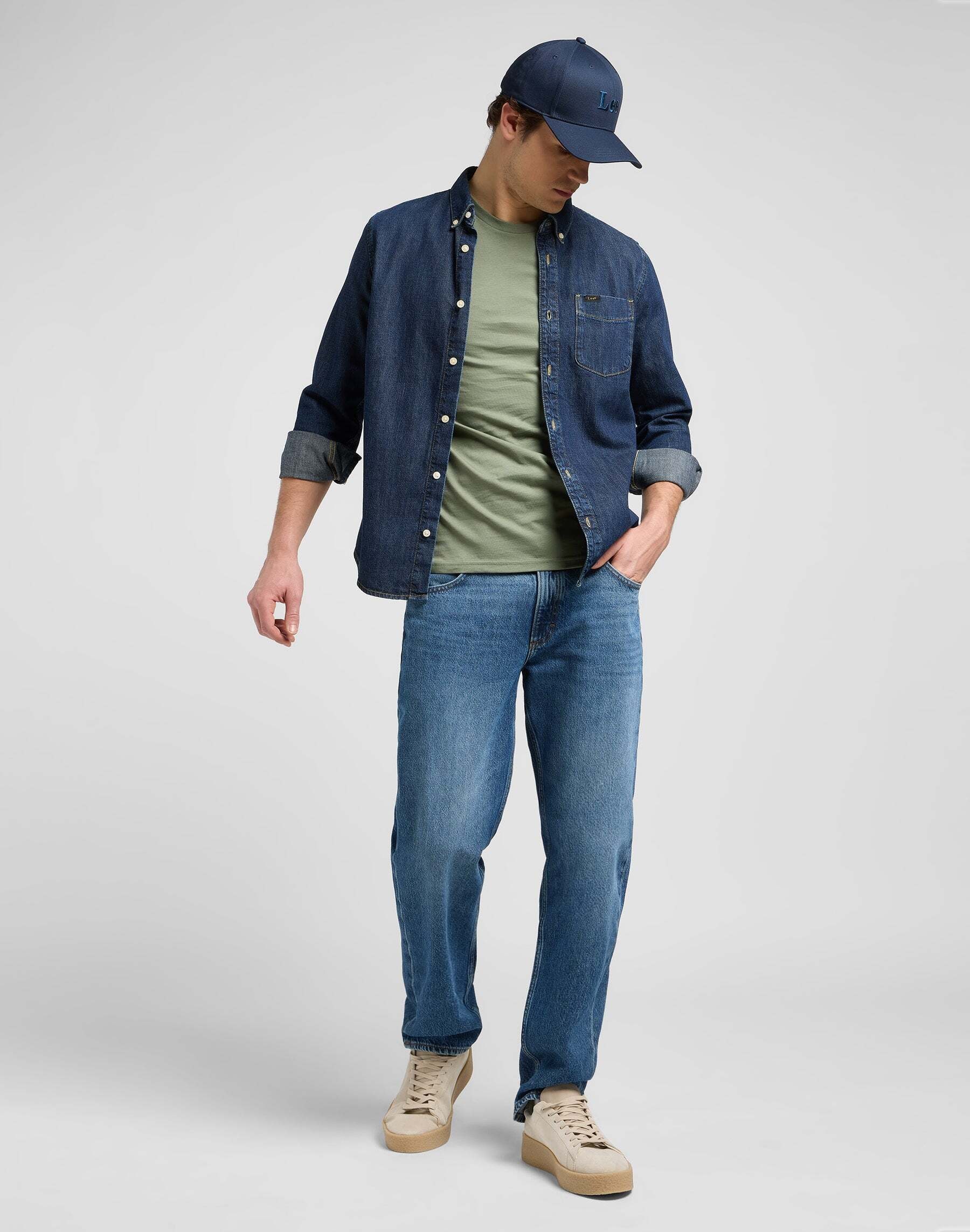 Lee® Chemise en jean »Lee Jeanshemd Lee Button Down«
