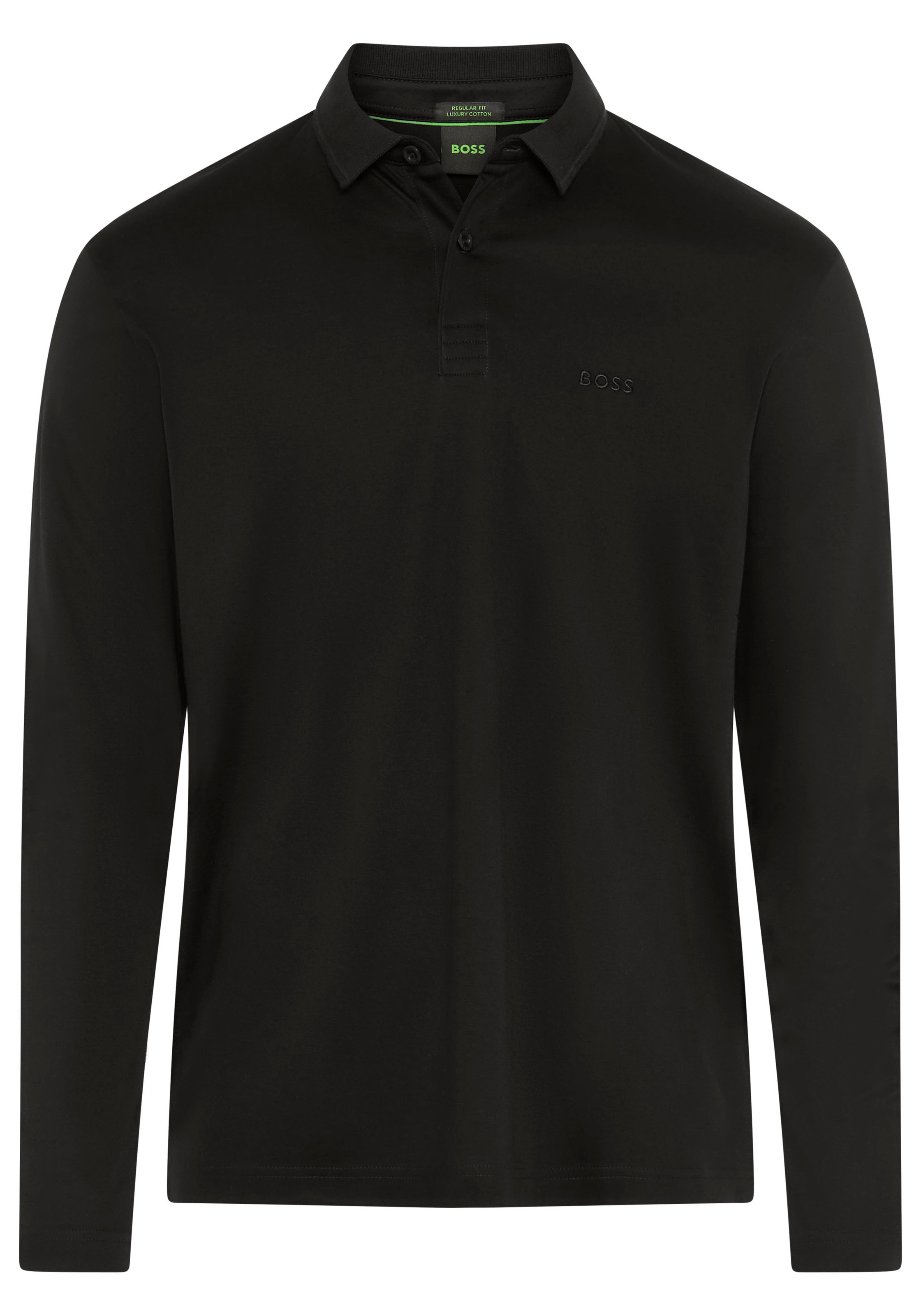 BOSS GREEN Polo à manches longues »Pirol« Langarm, regular fit, Logo-Stickerei