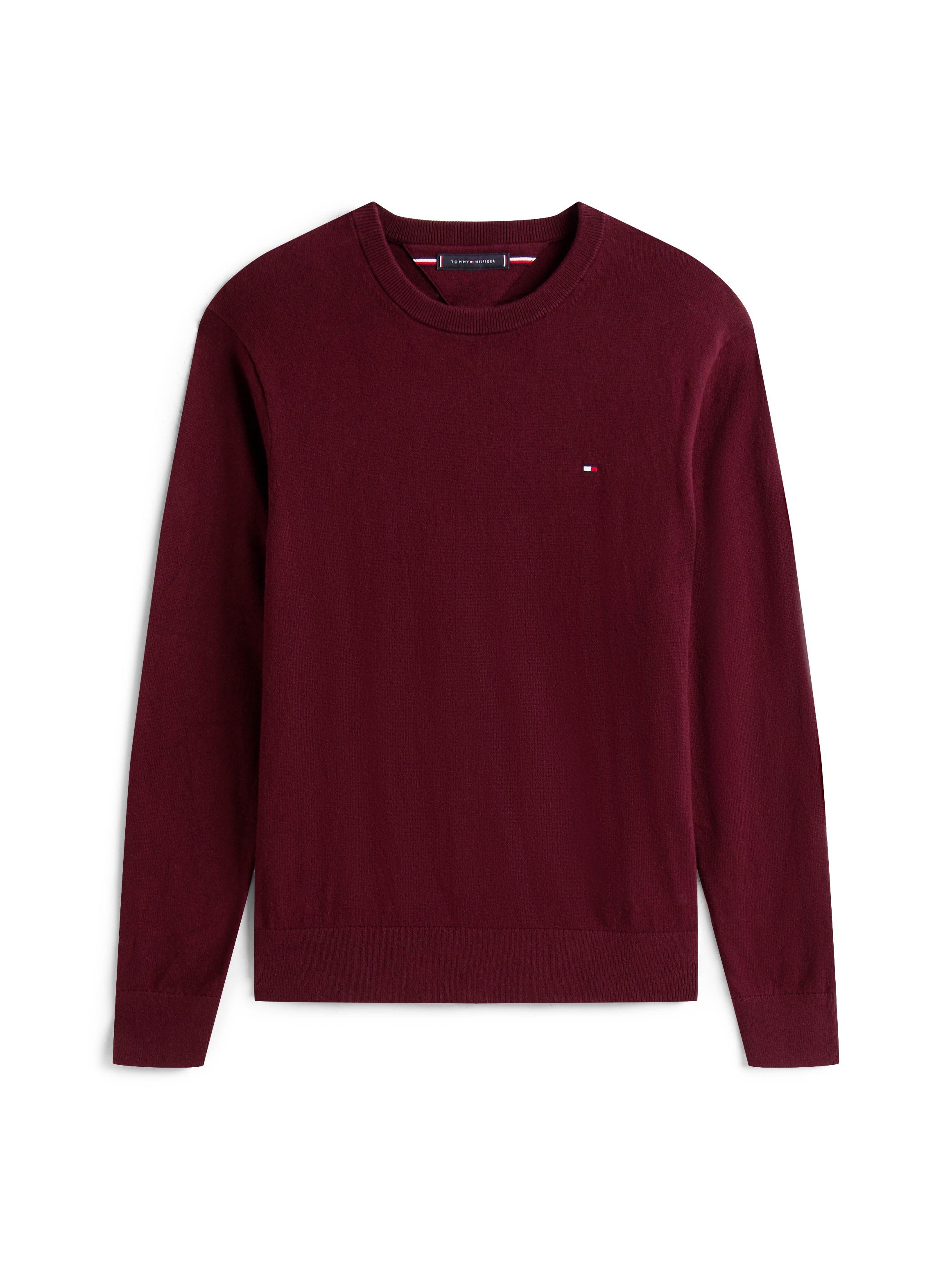 Tommy Hilfiger Rundhalspullover »PIMA ORG CTN CASHMERE CREW NECK«