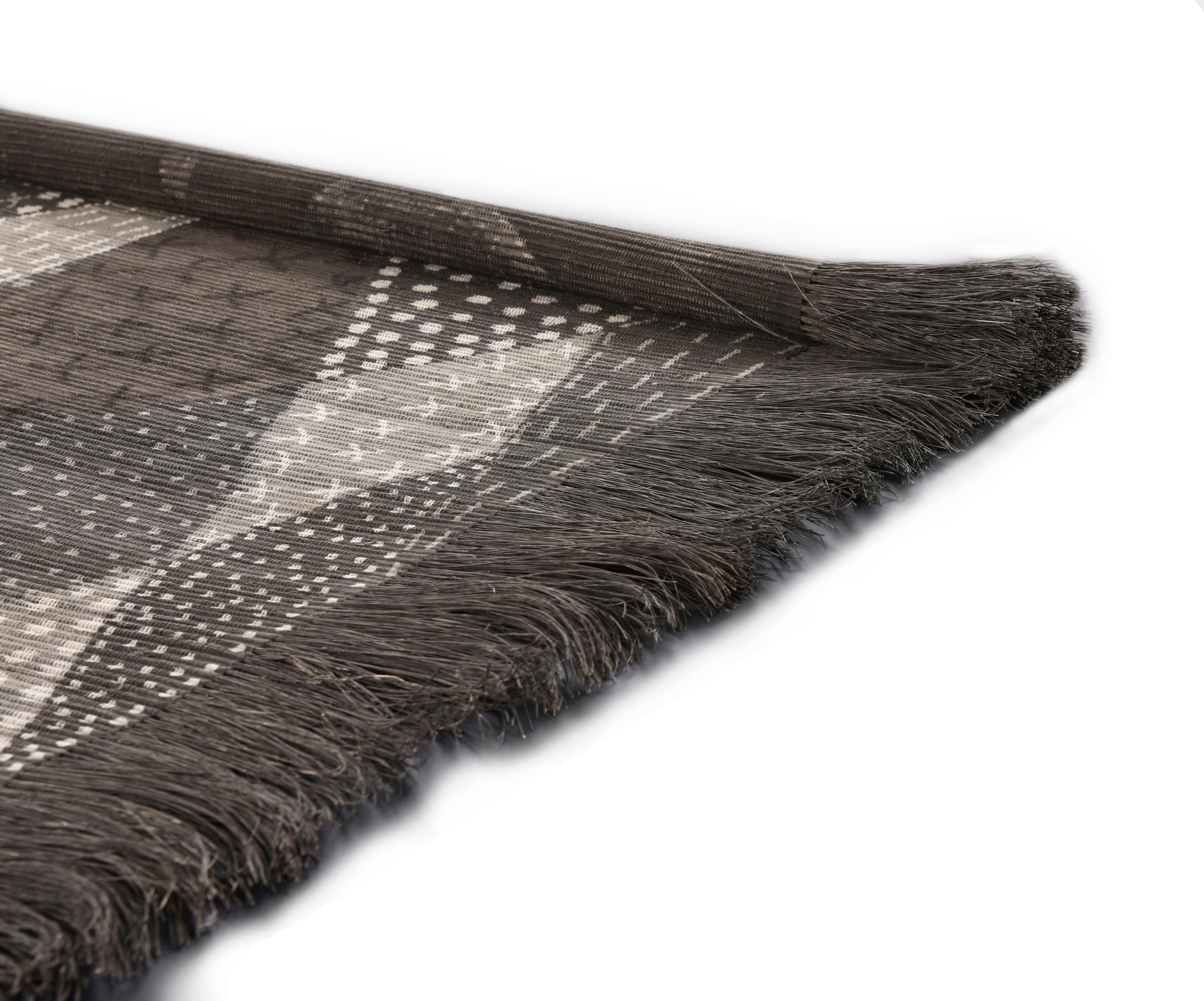 DIE HAUSKUNST Tapis »Chiya Tiama 1« Rectangulaire 4 mm Höhe Flachgewebe, handgewebt, mit Fransen