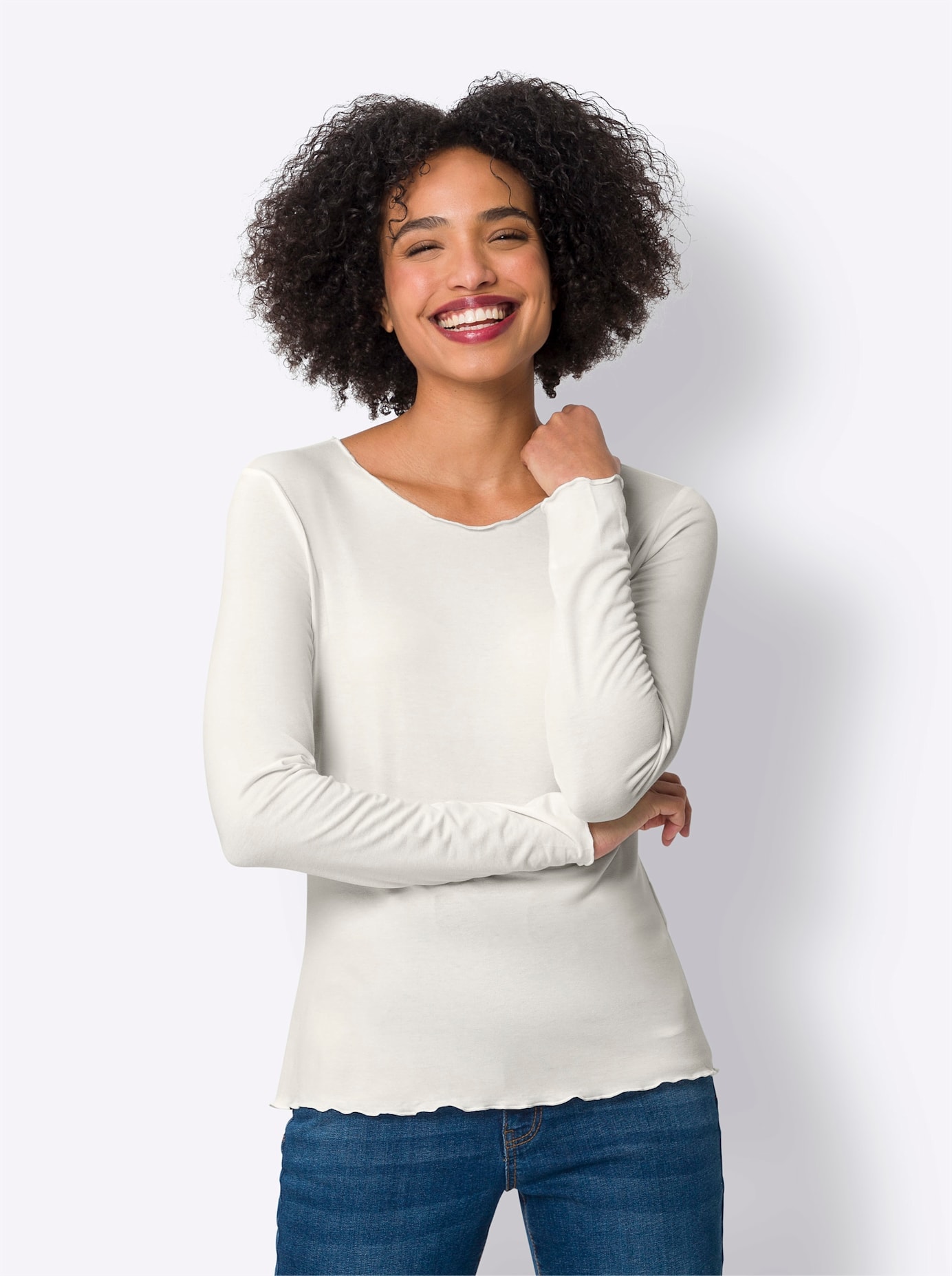 heine Langarmshirt »Doppelpack Shirts«, (2 tlg.)