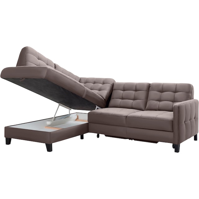 exxpo - sofa fashion Ecksofa »Elio«, wahlweise mit Bettfunktion und  Bettkasten, in vielen Bezugsqualitäten kaufen