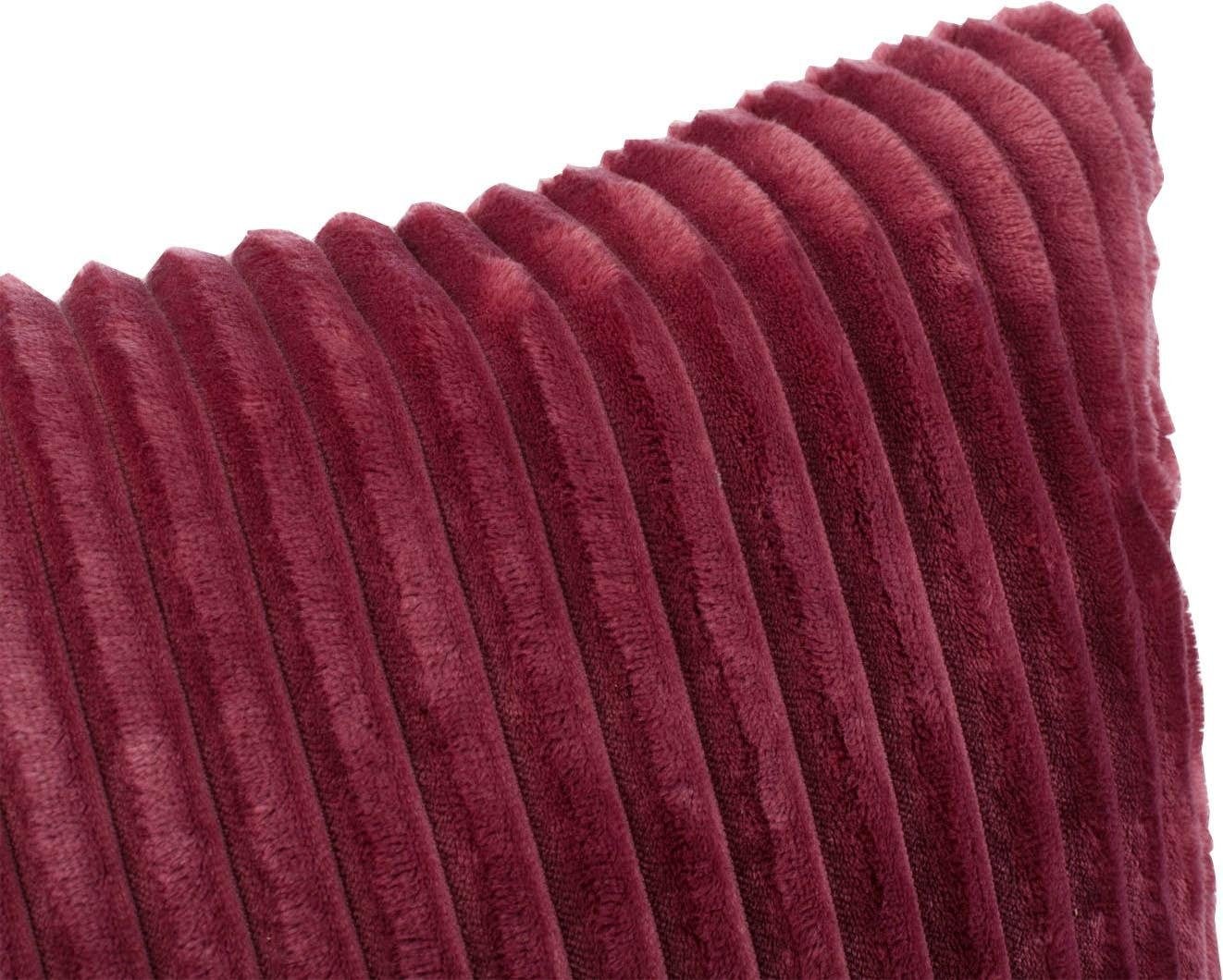 Gözze Coussin décoratif »Cord-Optik Dekokissen« 50x50 cm, passend zu Cord-Optik Decke, Kissenhülle  & Füllung, 1 Stück