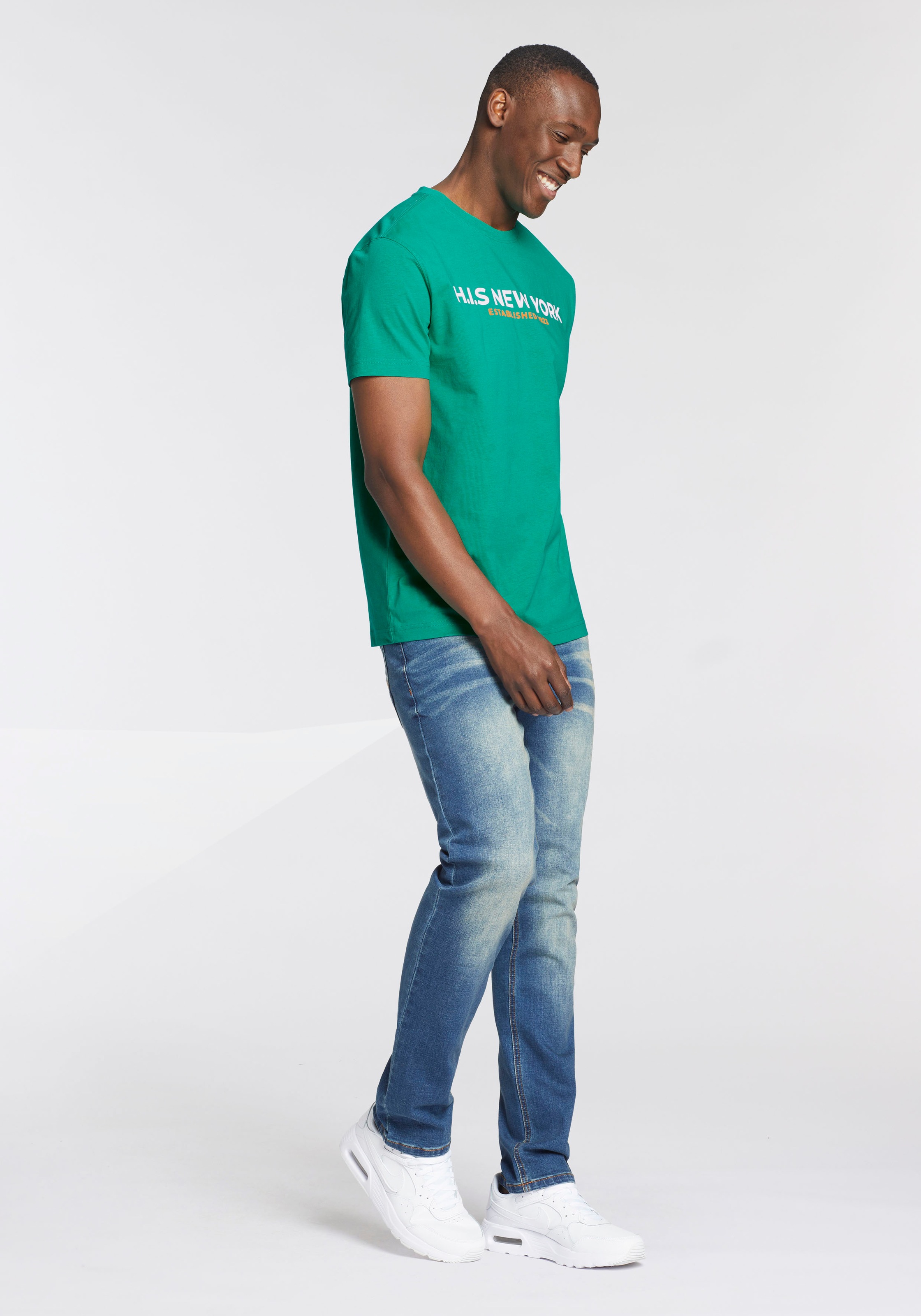 H.I.S T-Shirt, Mit grossem Frontprint
