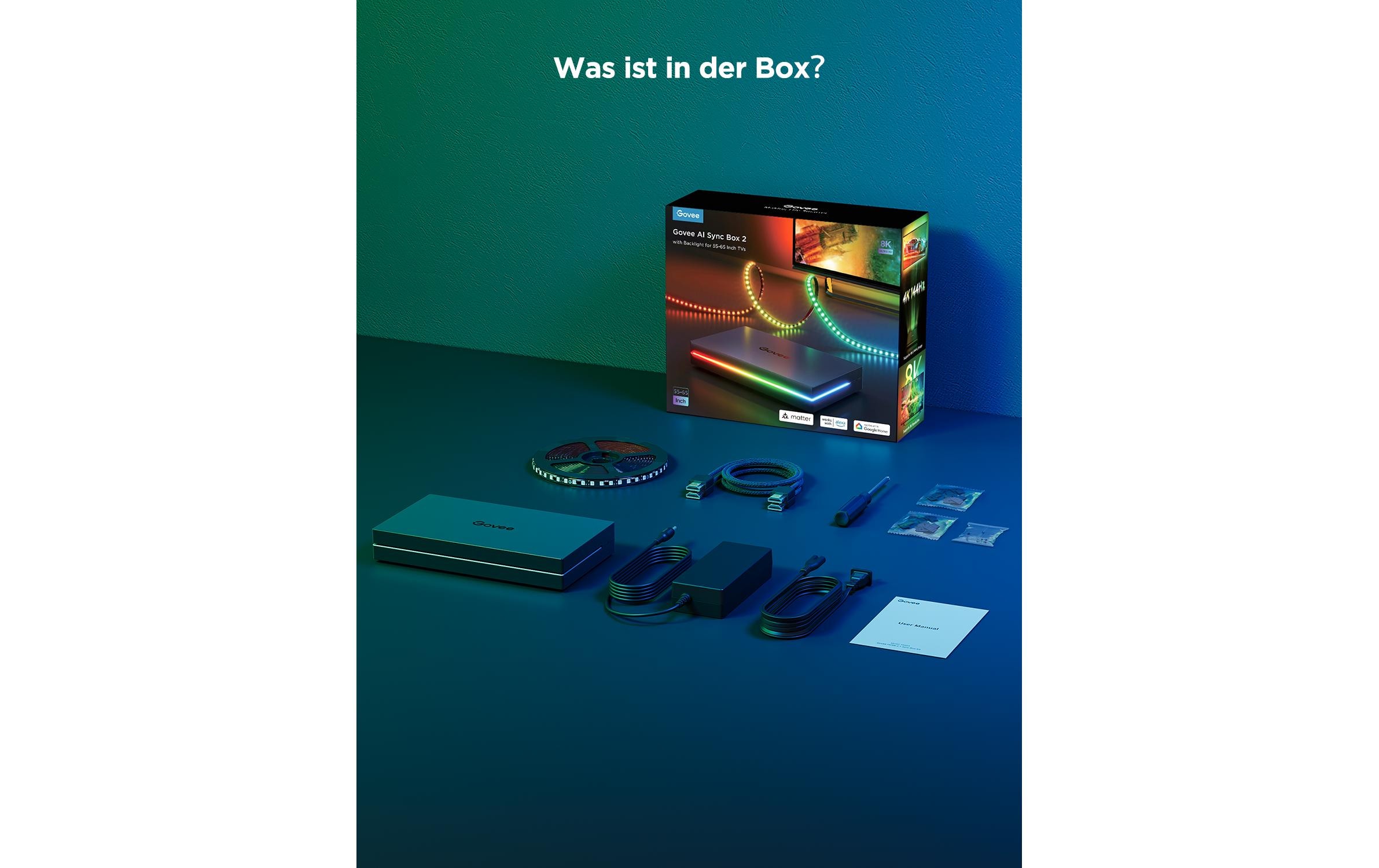 Govee Lampe LED intelligente »HDMI AI Sync Box Kit 75-85« 1 cuis