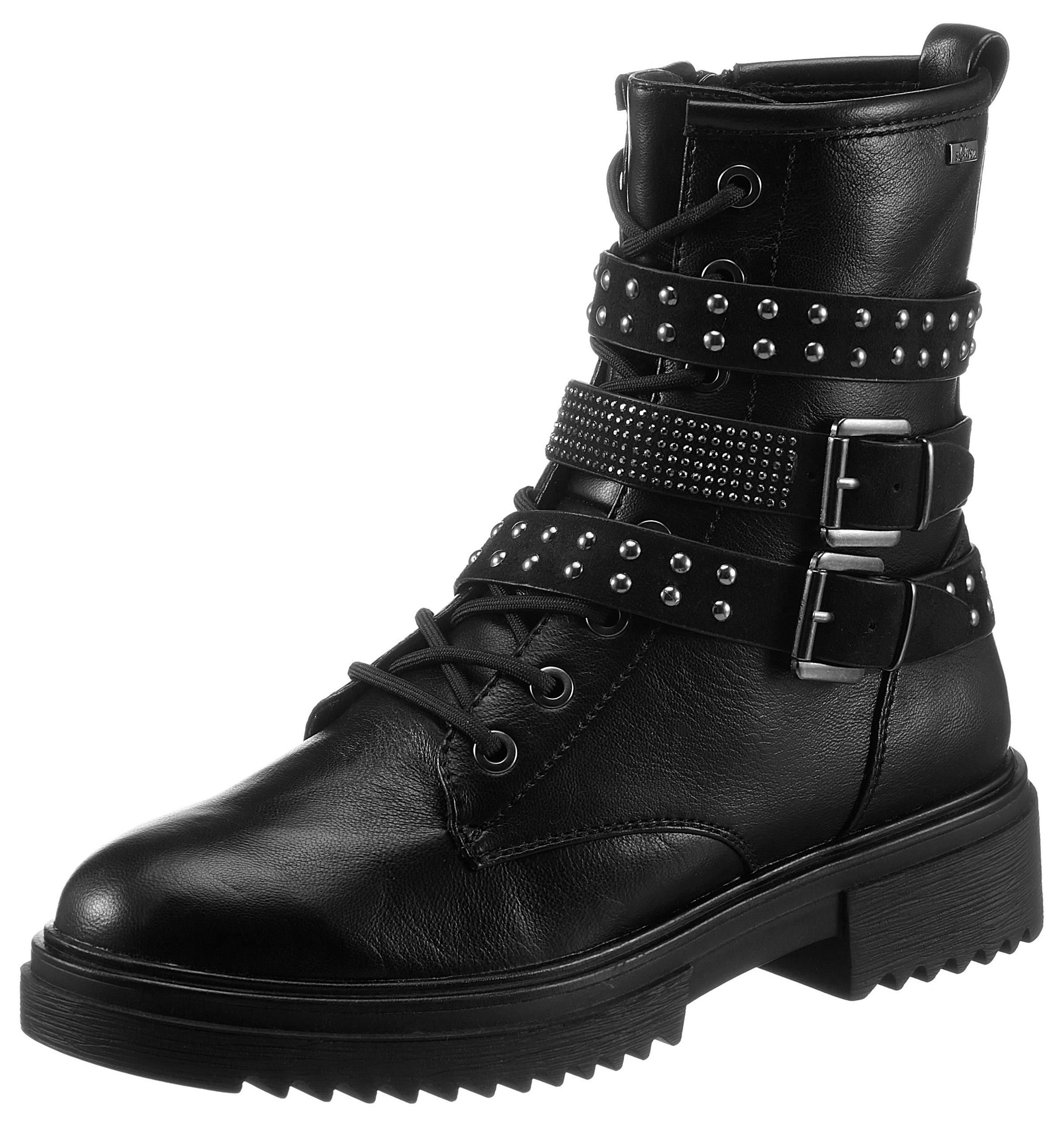 Image of s.Oliver Bikerboots, mit glänzenden Nieten bei Ackermann Versand Schweiz