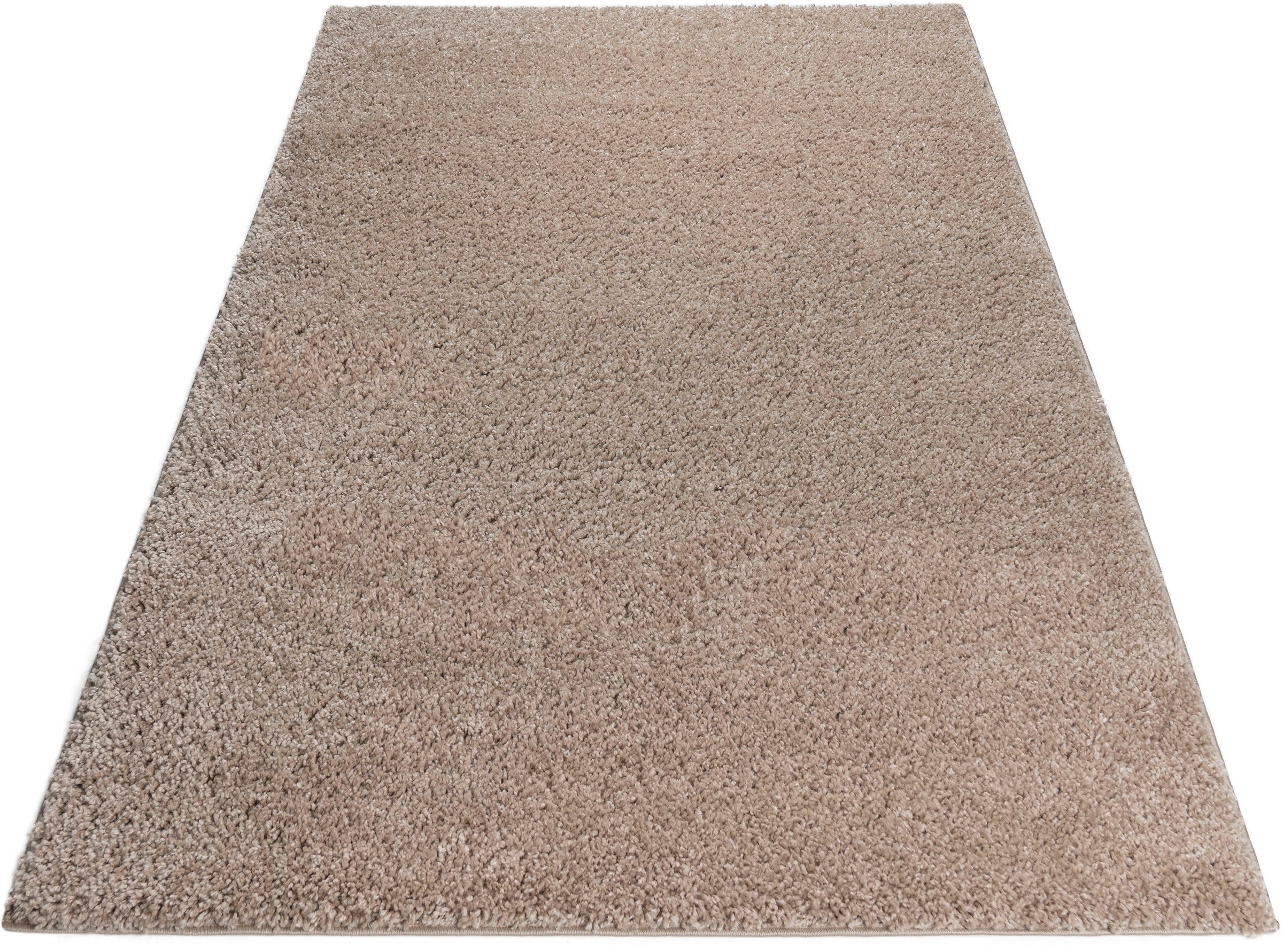 Bruno Banani Hochflor-Teppich »Shaggy Soft«, rechteckig, 30 mm Höhe, gewebt, Uni Farben, besonders weich und kuschelig