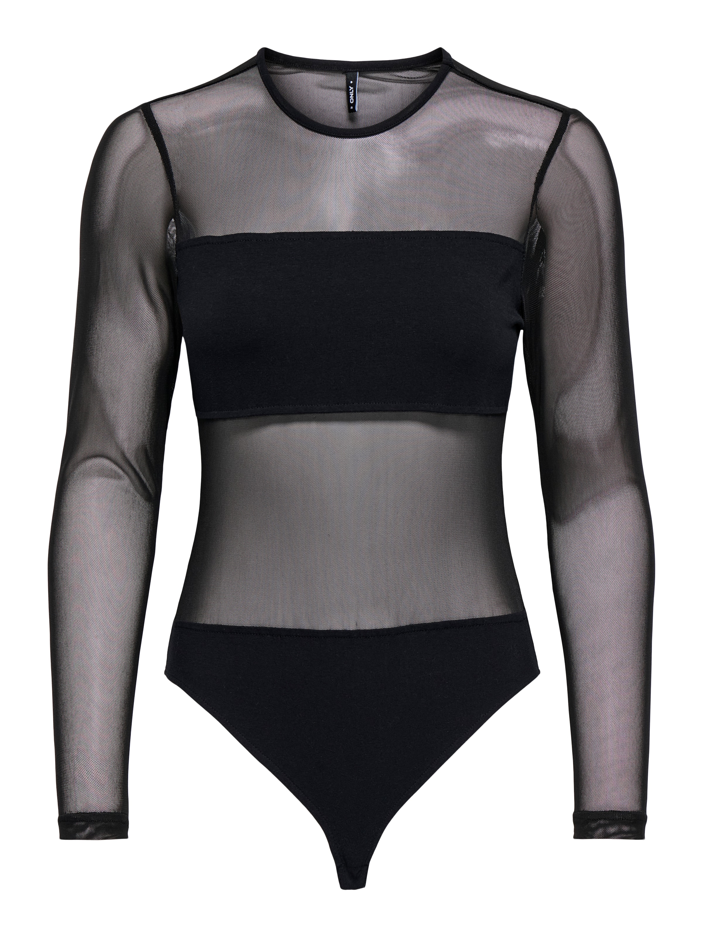 Image of ONLY Langarmbody "ONLMEL L/S BODYSTOCKING CS JRS" Baumwollmischung