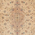 morgenland Orientteppich »Perser - Täbriz - Royal - 200 x 149 cm - hellbraun«, rechteckig, 7 mm Höhe, Wohnzimmer, Handgeknüpft, Einzelstück mit Zertifikat
