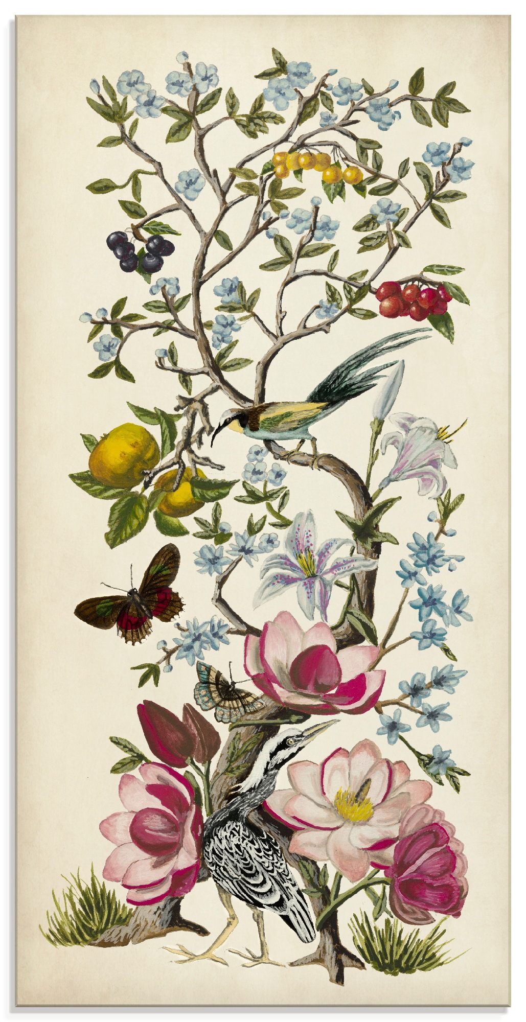Image of Artland Glasbild »Chinoiserie Natur II«, Pflanzen, (1 St.) bei Ackermann Versand Schweiz