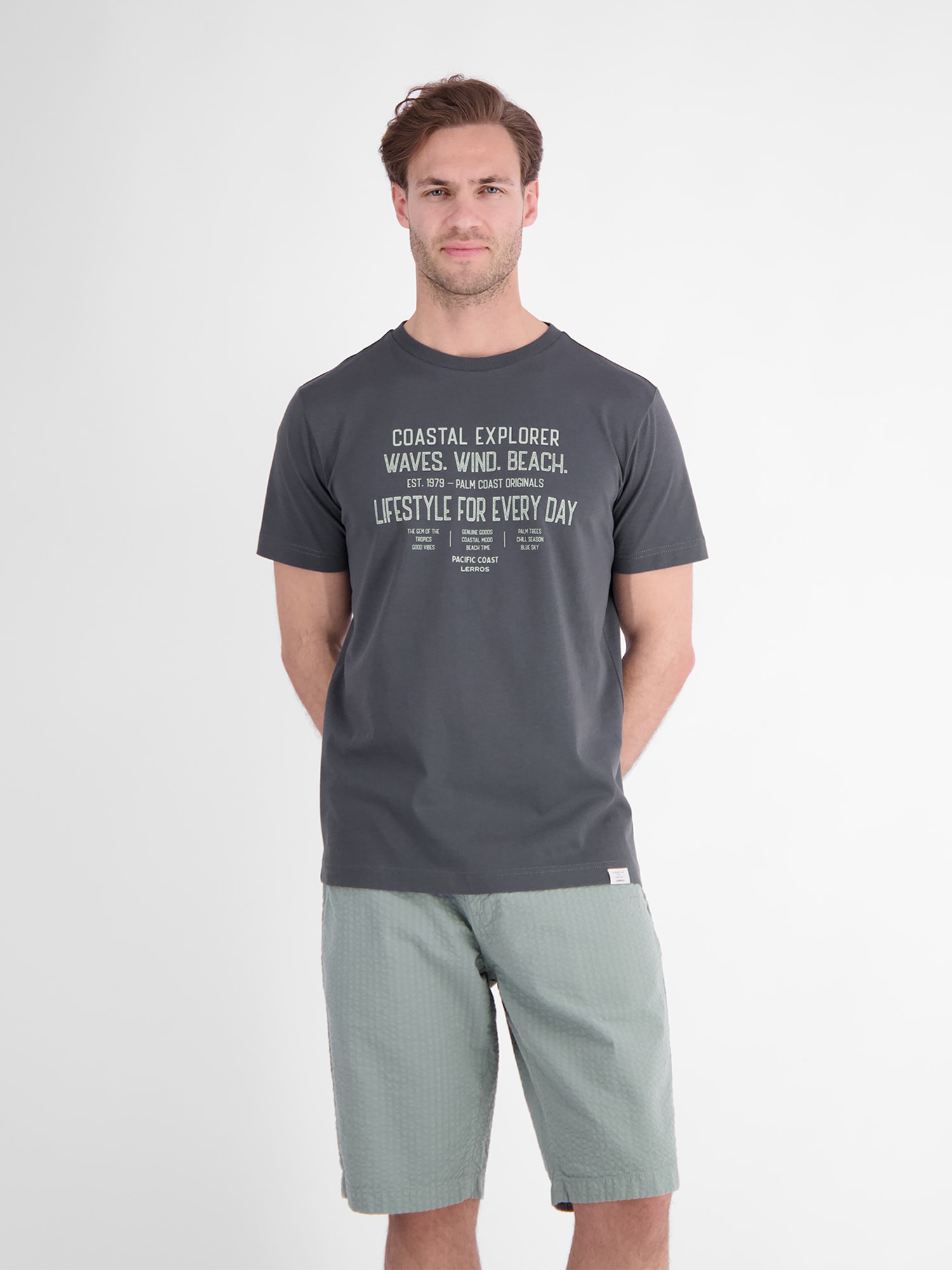 Image of LERROS T-Shirt "Sportliches T-Shirt aus Baumwolle mit coolem Slogan-Print"