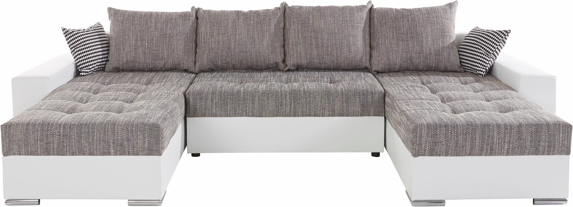 Image of COLLECTION AB Wohnlandschaft, mit 2 XL-Recamieren, Bettfunktion und Bettkasten inklusive Federkern und loser Rücken- und Zierkissen bei Ackermann Versand Schweiz