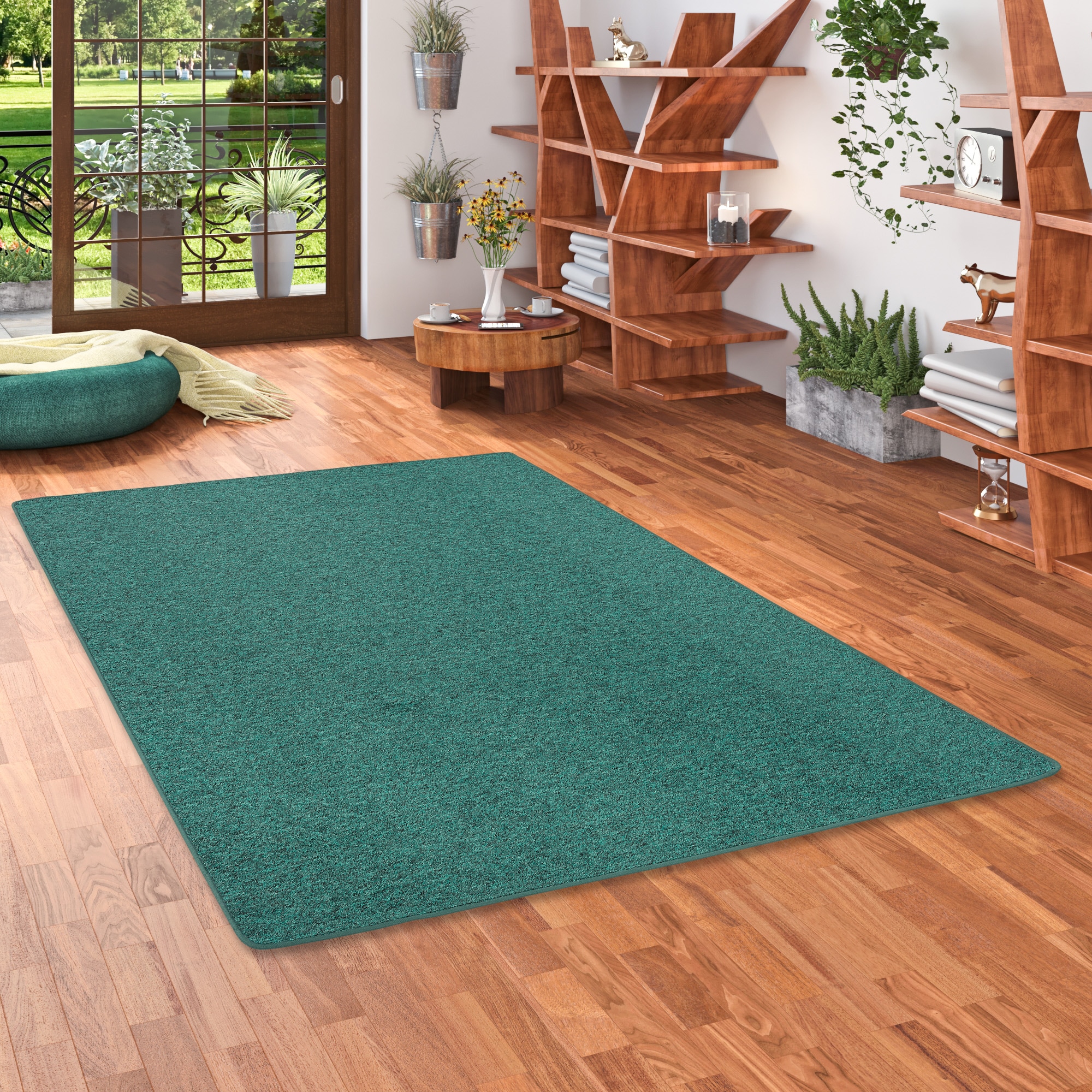 my home Teppich »Fortis, Schlinge, Made in Netherlands«, rechteckig, 5 mm Höhe, Uni Farben, gekettelt, auch als Läufer, strapazierfähig, Wohnzimmer