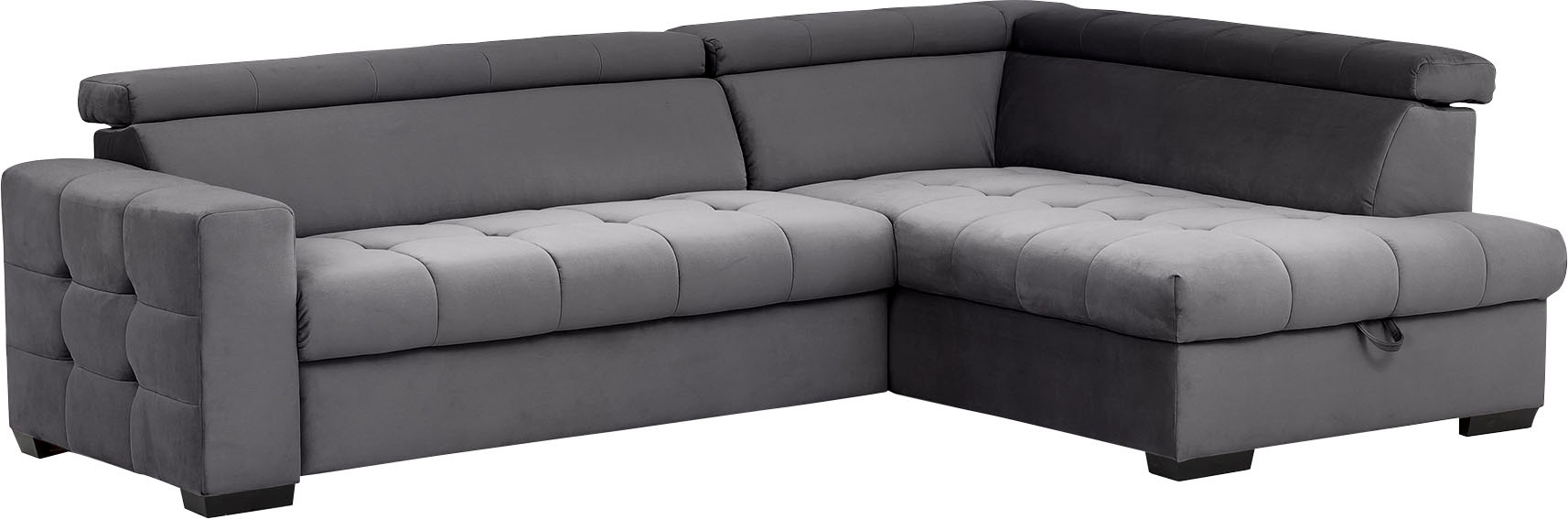 exxpo - Bettfunktion »Otusso«, und mit Sitzbereich, fashion im auf versandkostenfrei Steppung Ecksofa Wahlweise Bettkasten sofa