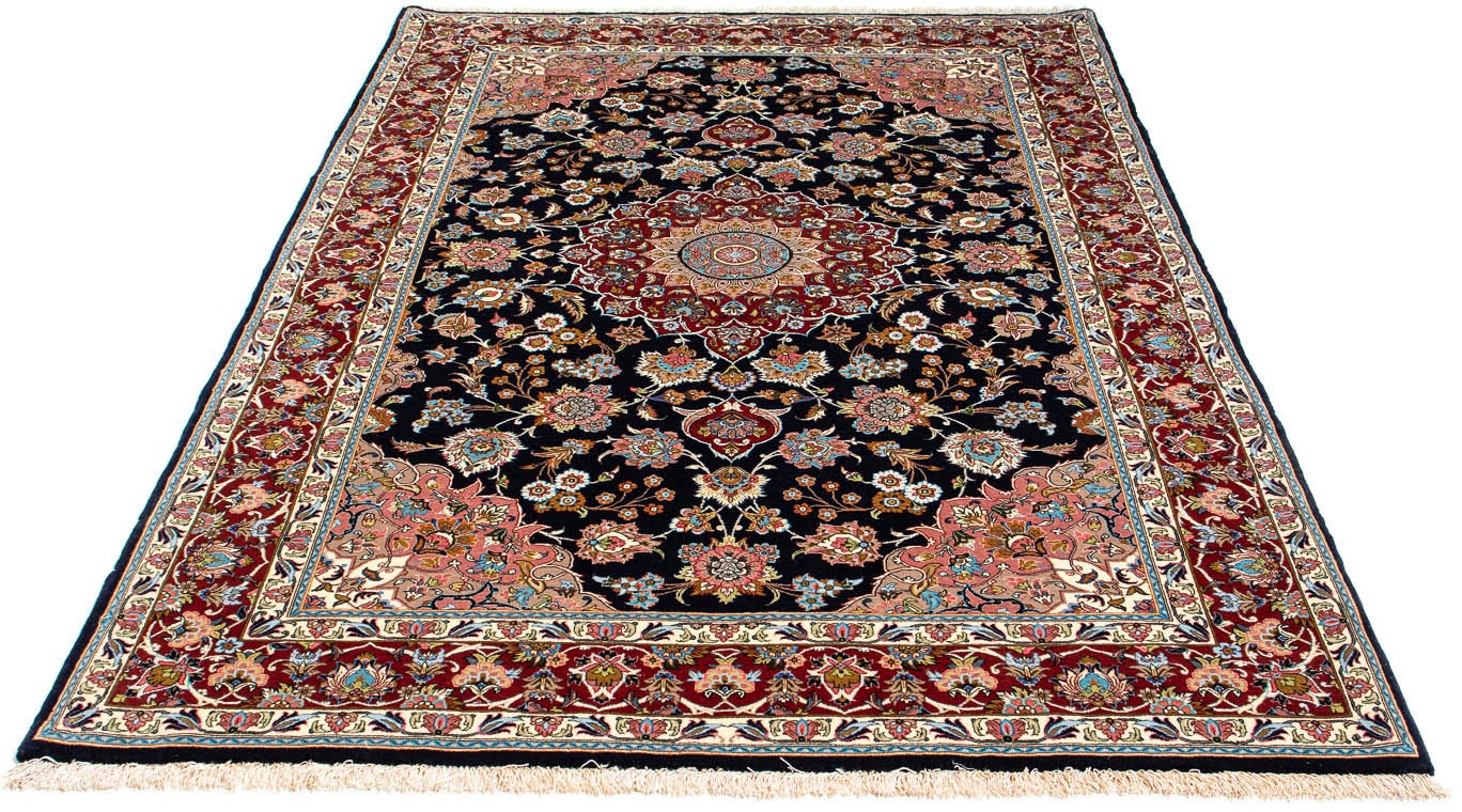 Image of morgenland Seidenteppich »Ghom Blumenmuster 210 x 132 cm«, rechteckig, 1 mm Höhe, Unikat mit Zertifikat bei Ackermann Versand Schweiz