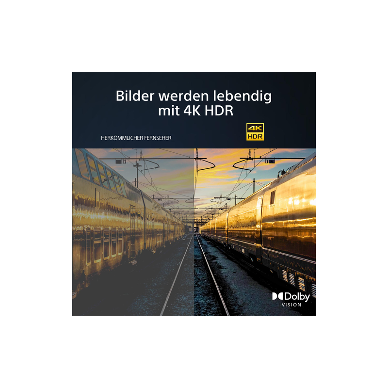 Sony , LED-Fernseher »KD-50X75WL 50 3840 x 2160« 126,5 cm/50 ′′ , schwarz , X-Balanced Speaker: Filmen und Musik mit klarem Klang und Sound mit...