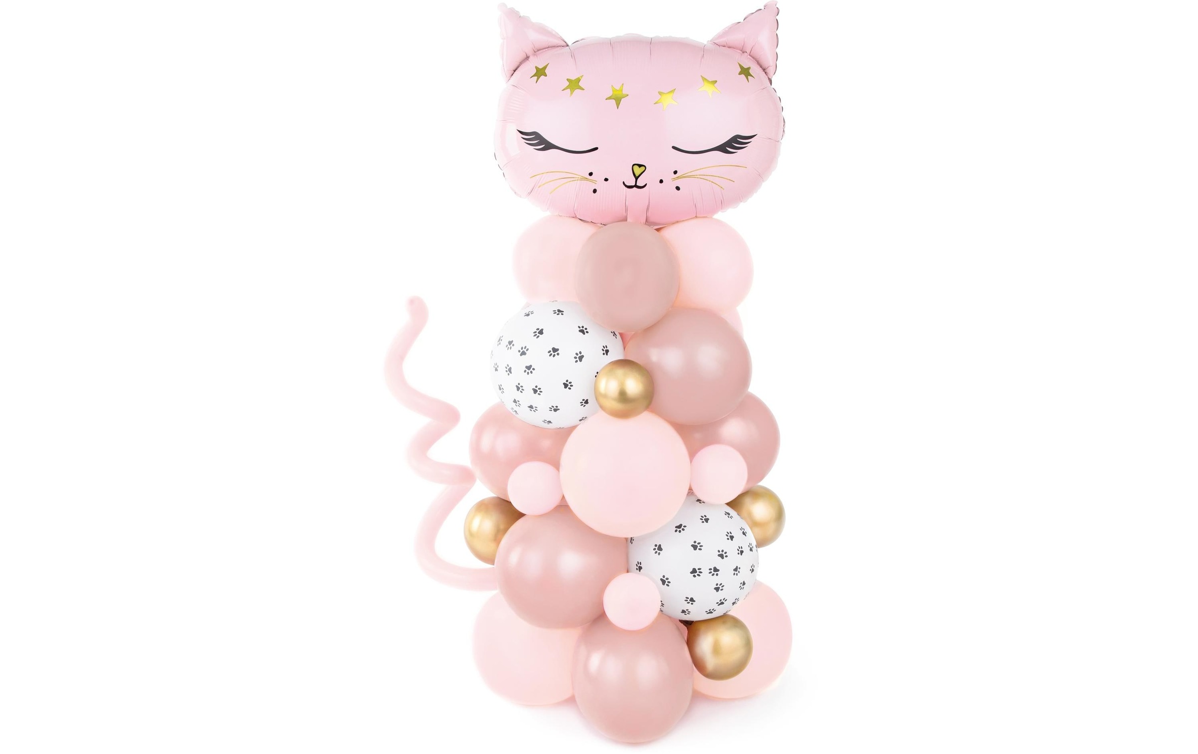 partydeco Aufblasbares Partyzubehör »Luftballon Kätzchen Pink«