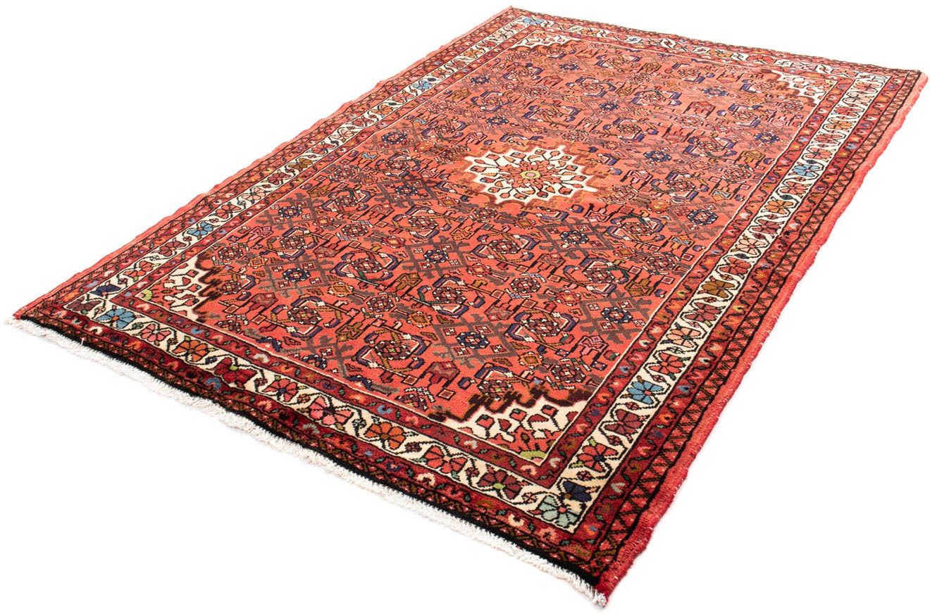 Image of morgenland Orientteppich »Perser - Nomadic - 212 x 152 cm - rot«, rechteckig, 10 mm Höhe, Wohnzimmer, Handgeknüpft, Einzelstück mit Zertifikat bei Ackermann Versand Schweiz
