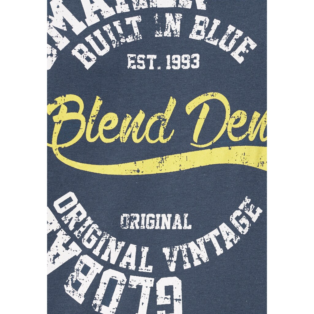 Blend T-Shirt, mit Markenprint