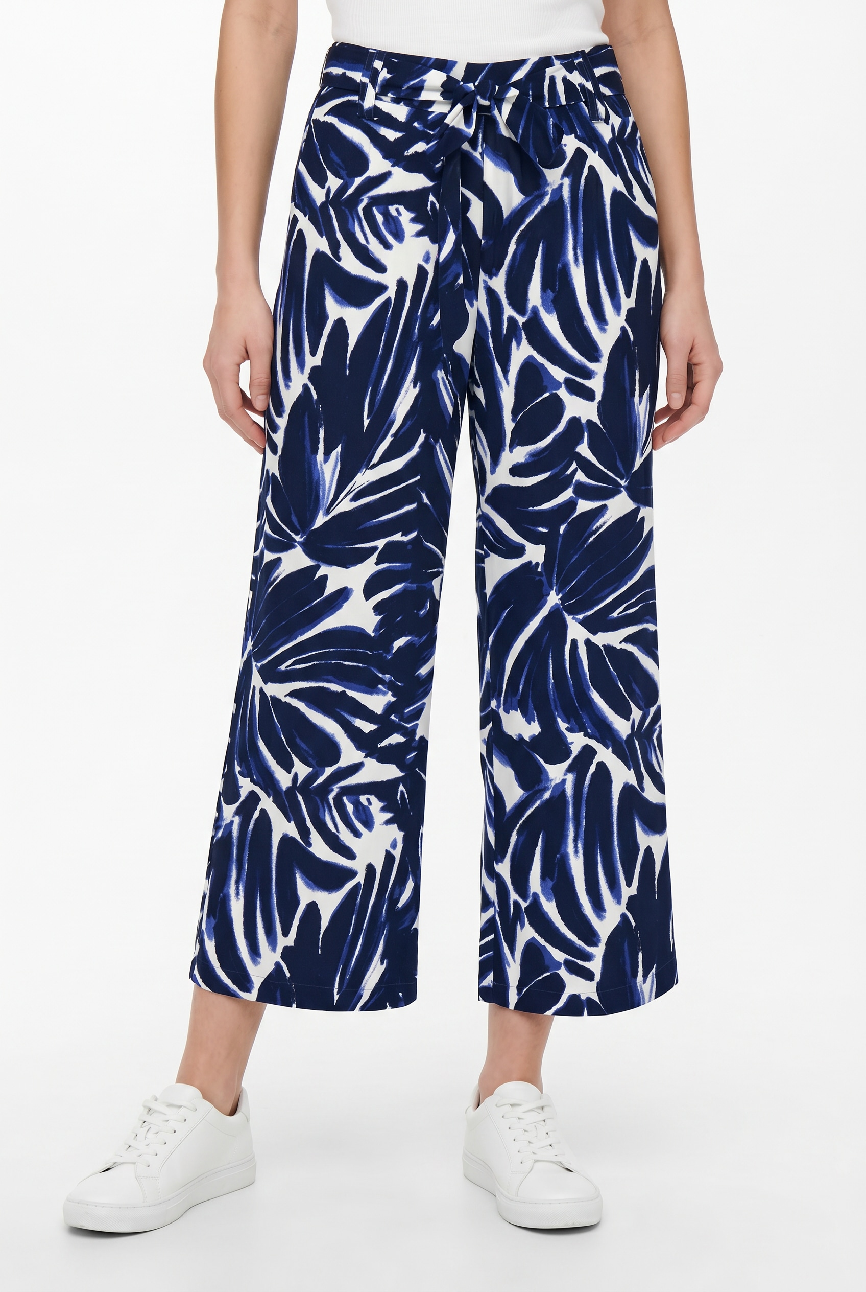 ONLY Palazzohose »ONLNOVA LIFE CROP PALAZZO PANT AOP PTM«  Viskose, regular fit