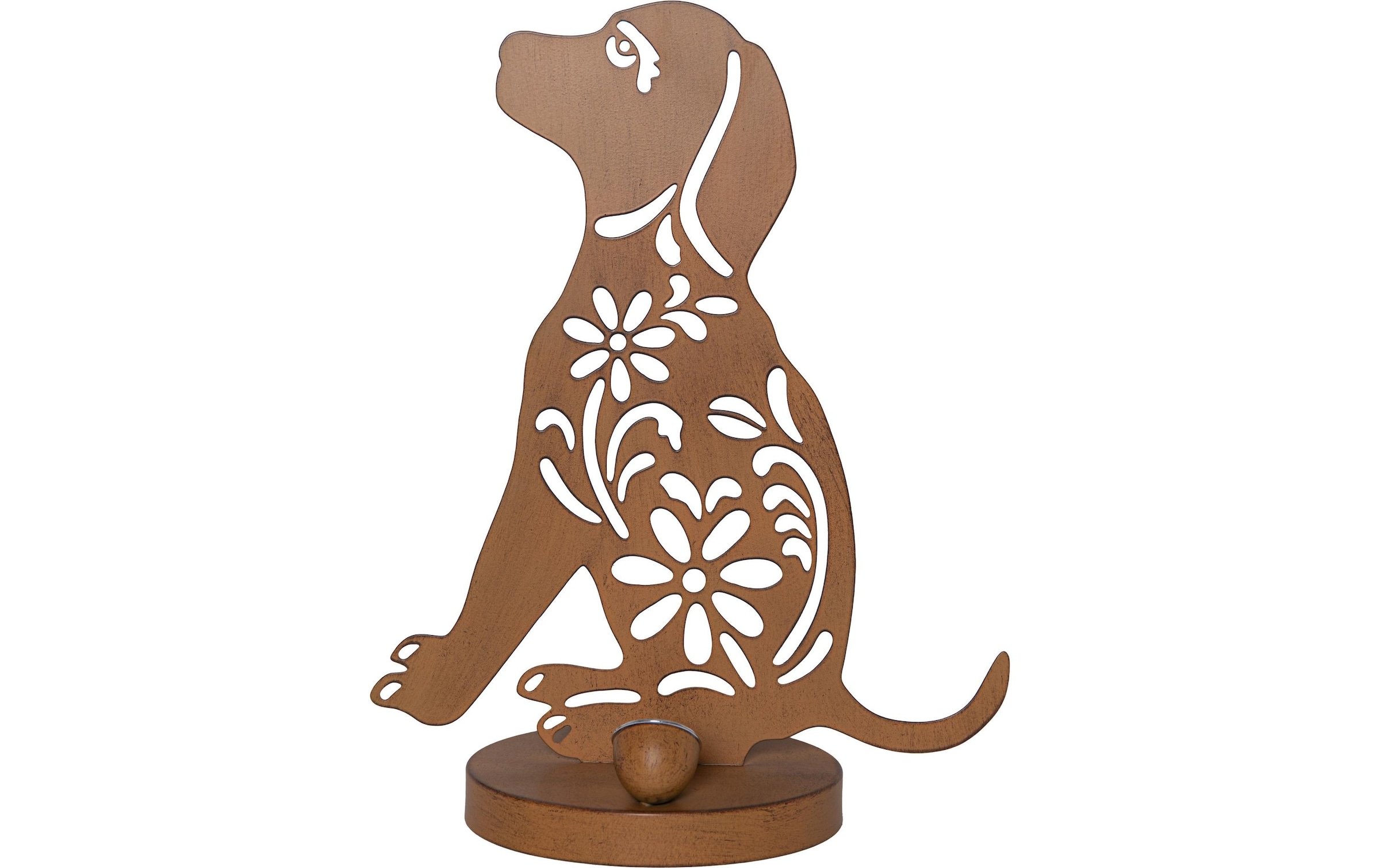   Gartenleuchte »Solar Decoration Oxidog Indoor, Outdoor, Warmweiss, Rost« LED-Modul warmweiss