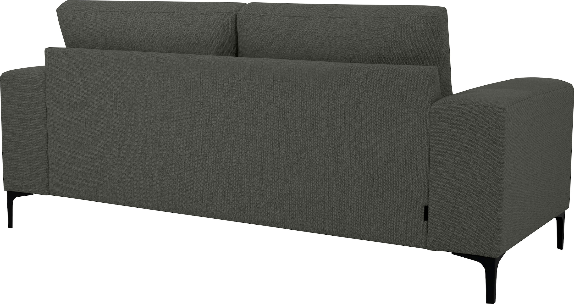 Places of Style 2-Sitzer »Xander«, Breite 164 cm, Webstoff, Soft-Touch Chenille, schwarze Metallfüsse