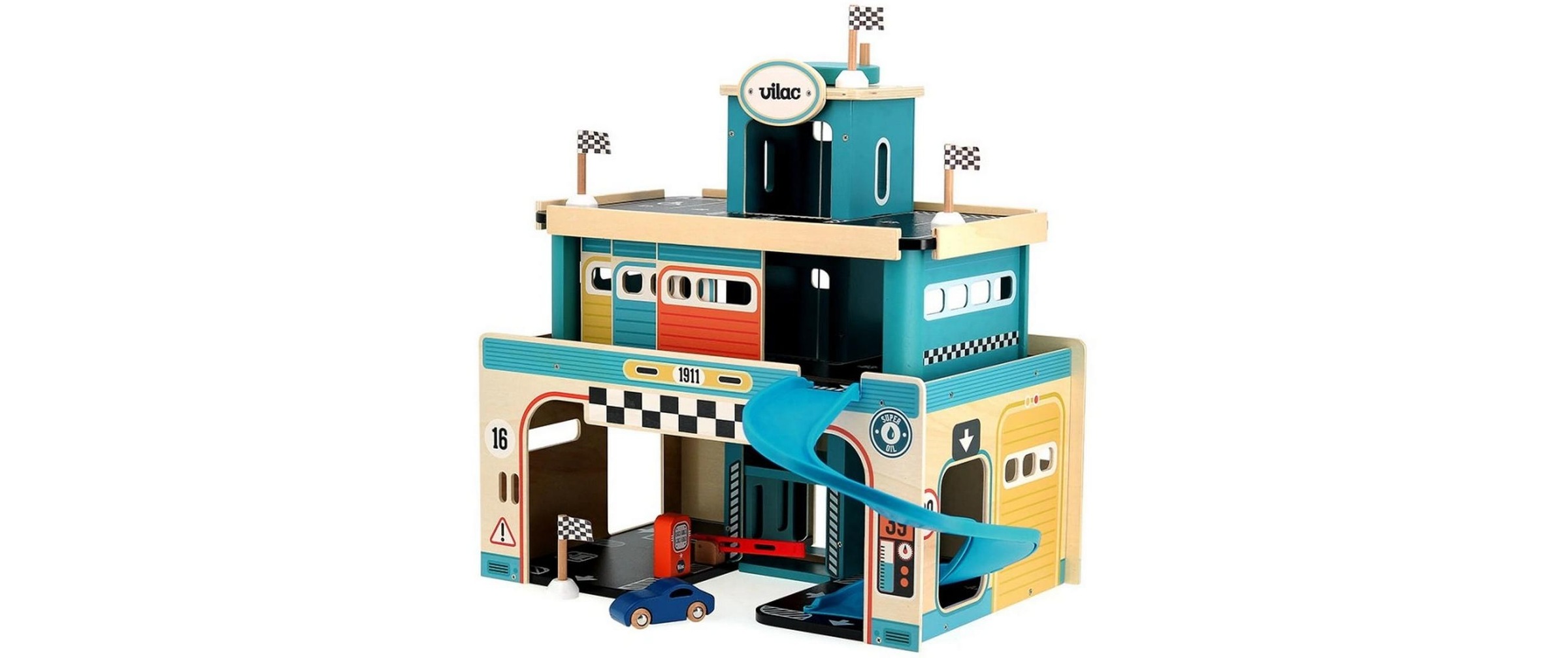 Vilac Spiel-Parkgarage »Vintage 53 x 49 x 44 cm«