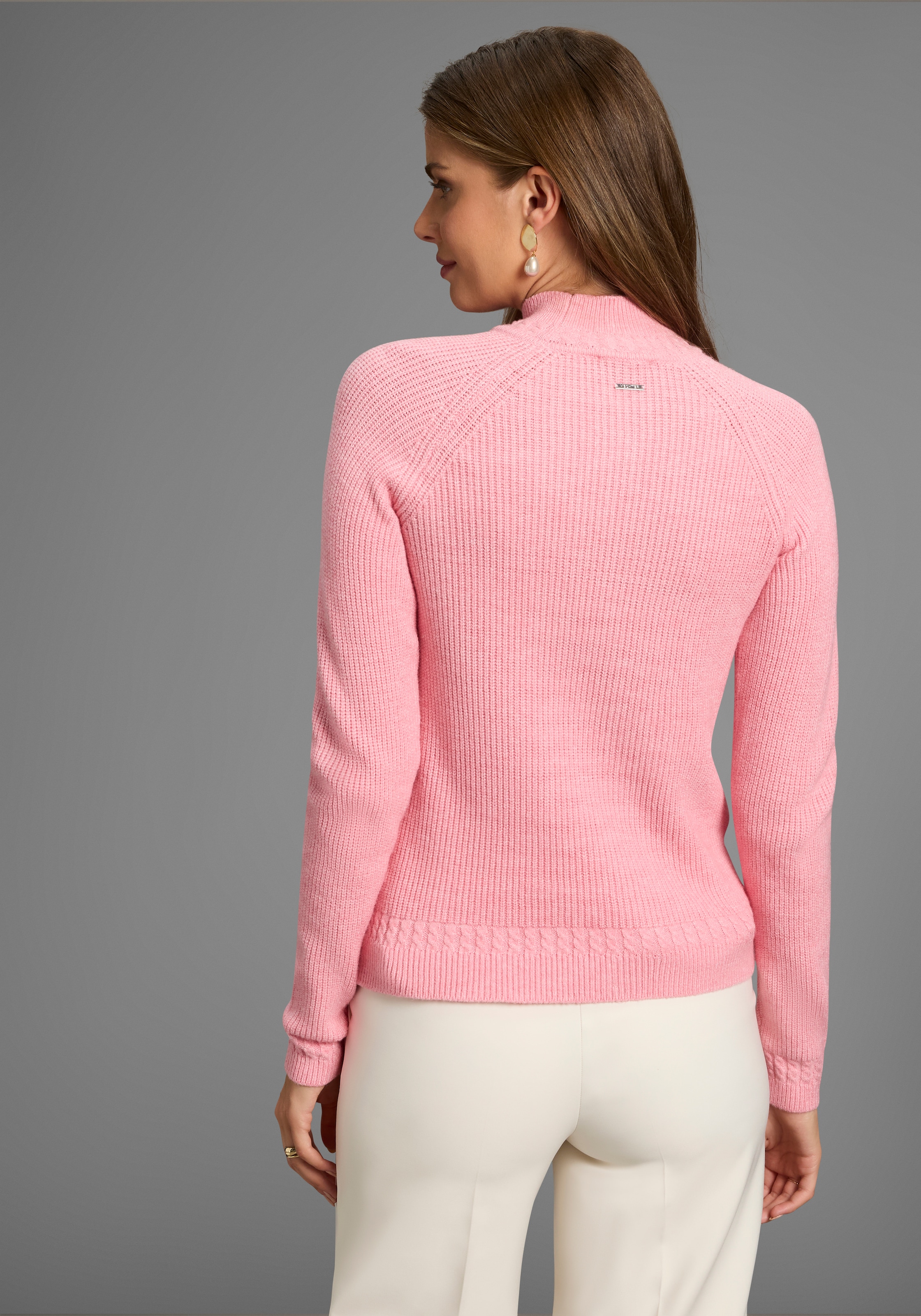 HECHTER PARIS Strickpullover, Zopfmuster als Details