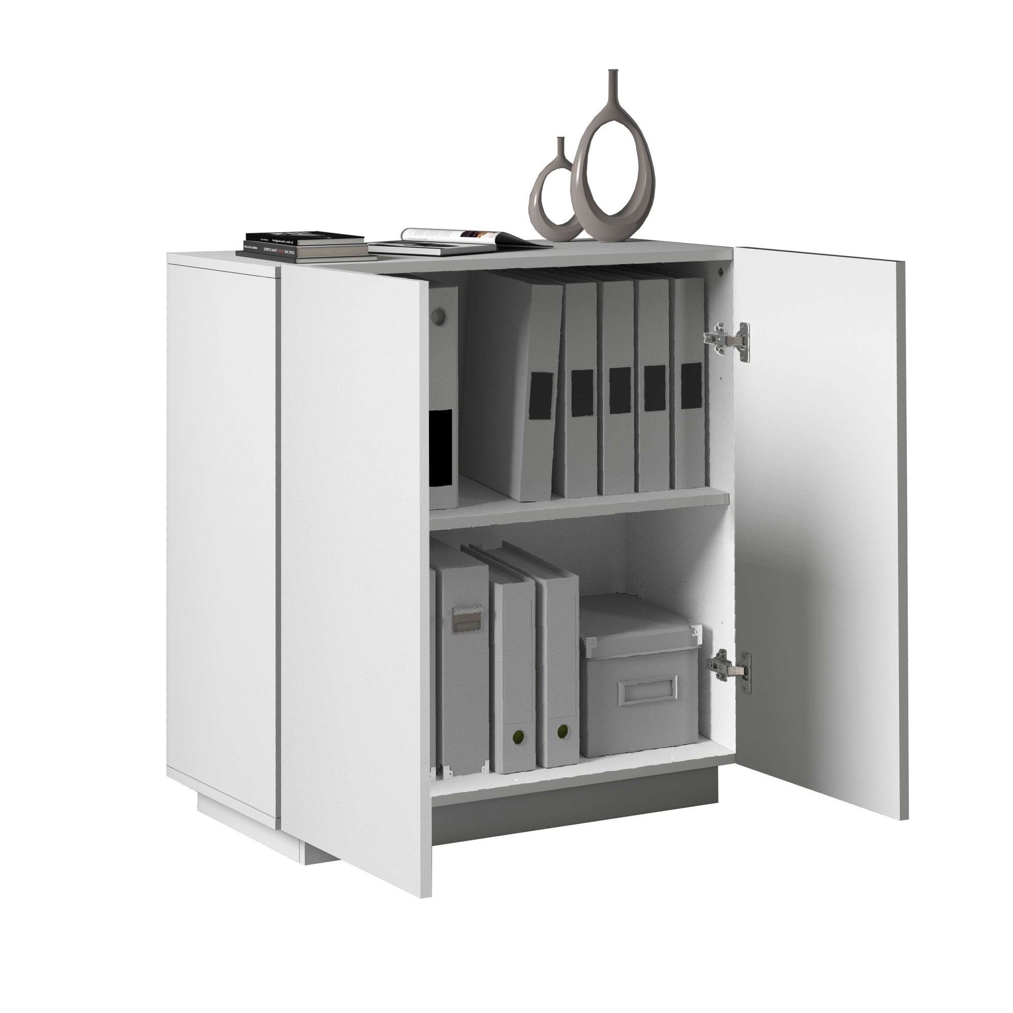 INOSIGN Aktenschrank »Essential, Mehrzweckschrank, Büroschrank mit 2 Türen« & verstellbaren Einlegeböden, Höhe 86 oder 166 cm, Made in Italy