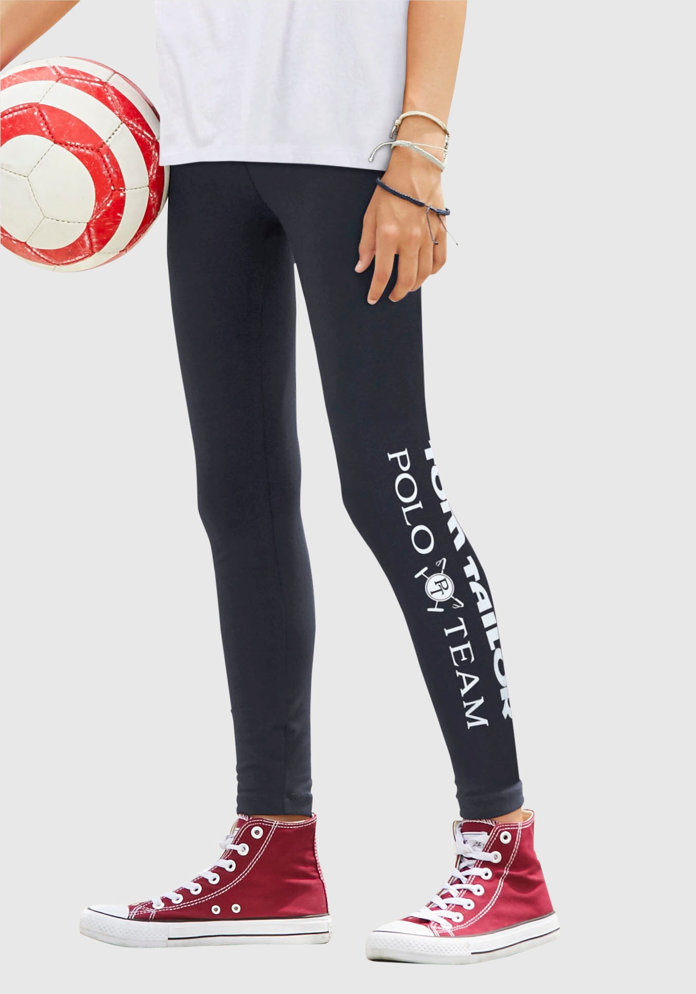 Image of TOM TAILOR Polo Team Leggings, mit Logodruck bei Ackermann Versand Schweiz