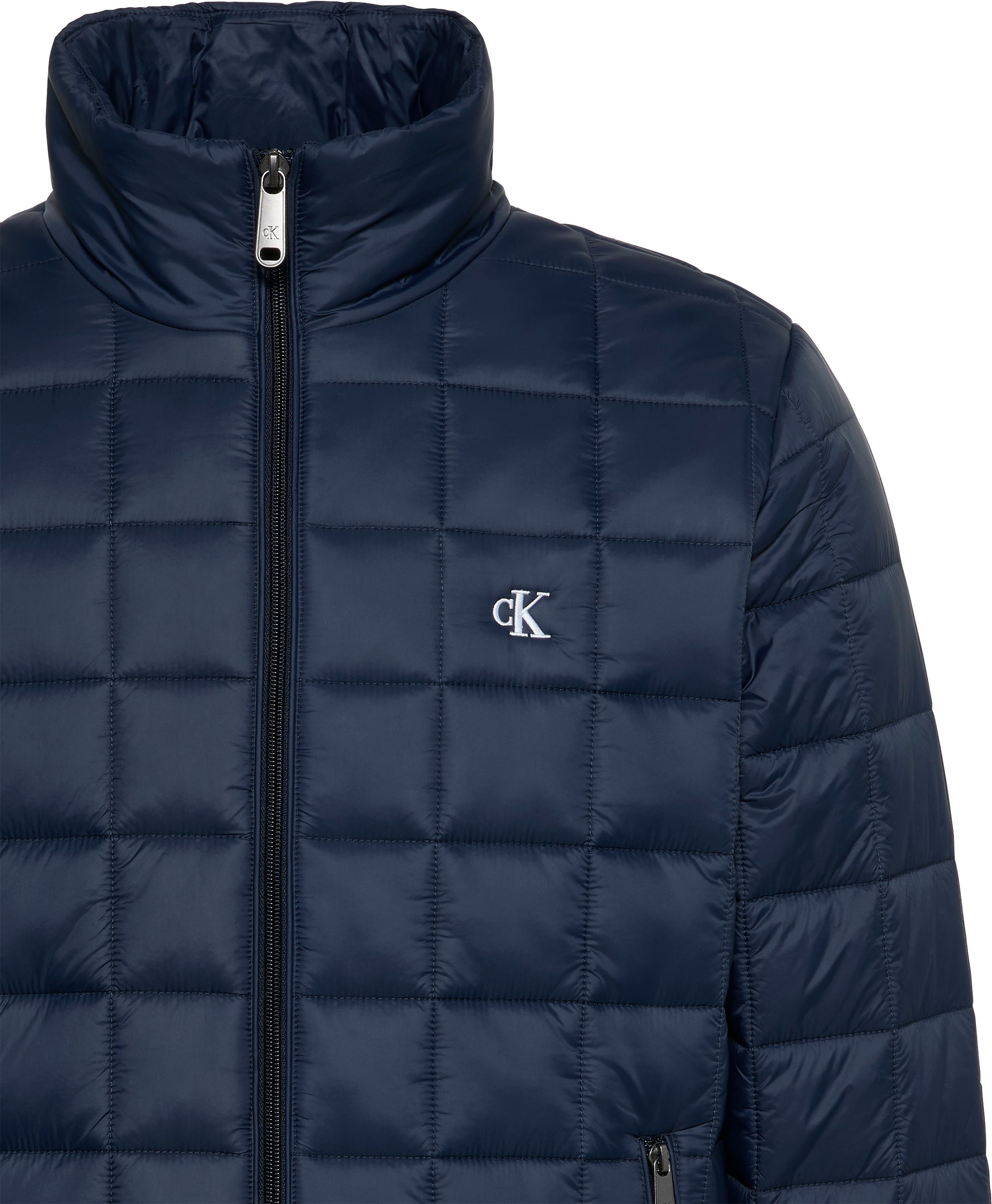 Calvin Klein Jeans Veste matelassée Col montant, fermeture éclair 2 voies, matelassage tendance