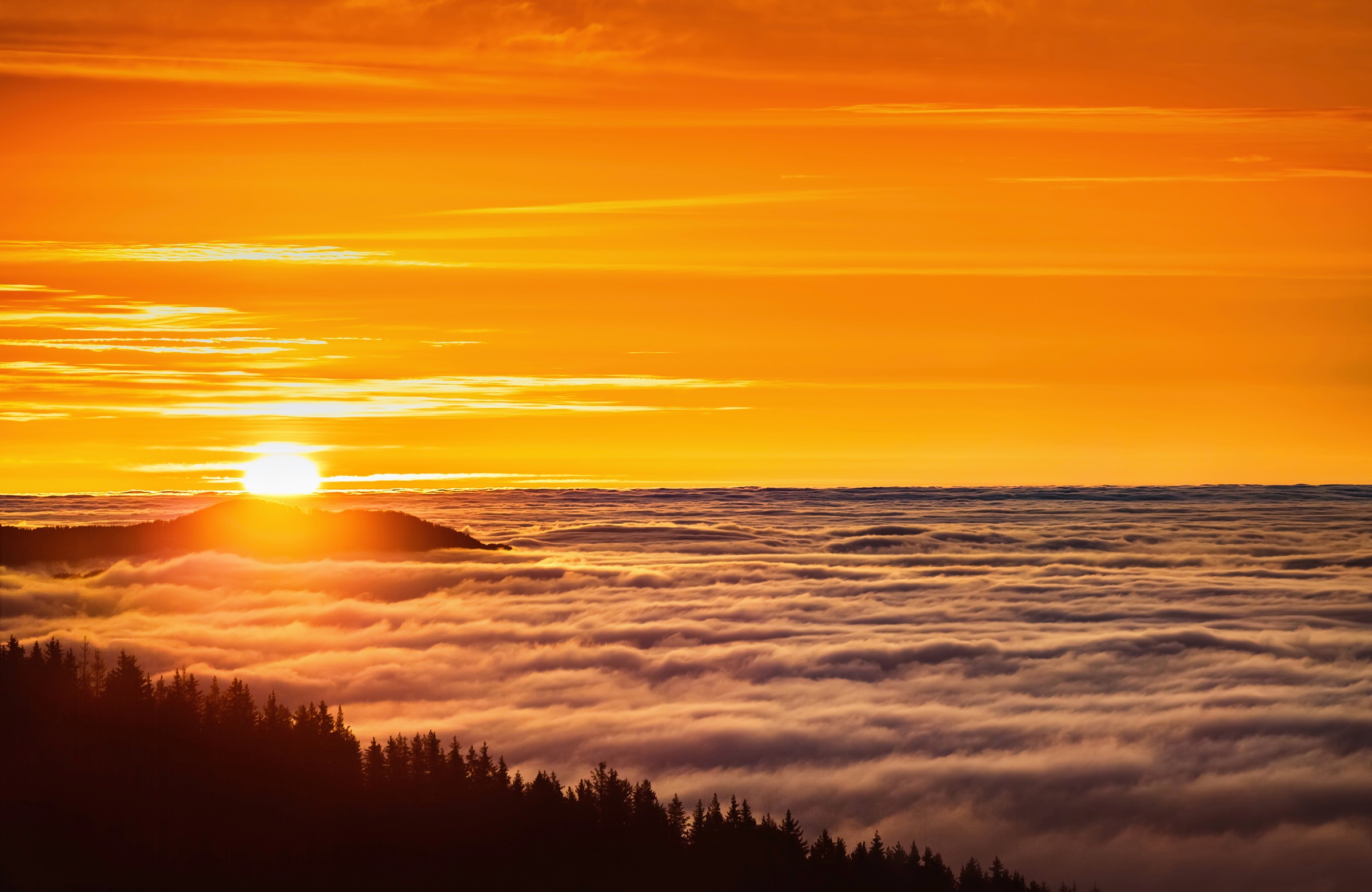 Image of Papermoon Fototapete »SONNENUNTERGANG-NATUR LANDSCHAFT BERGE GEBIRGE ALPEN«, Vliestapete, hochwertiger Digitaldruck, inklusive Kleister bei Ackermann Versand Schweiz