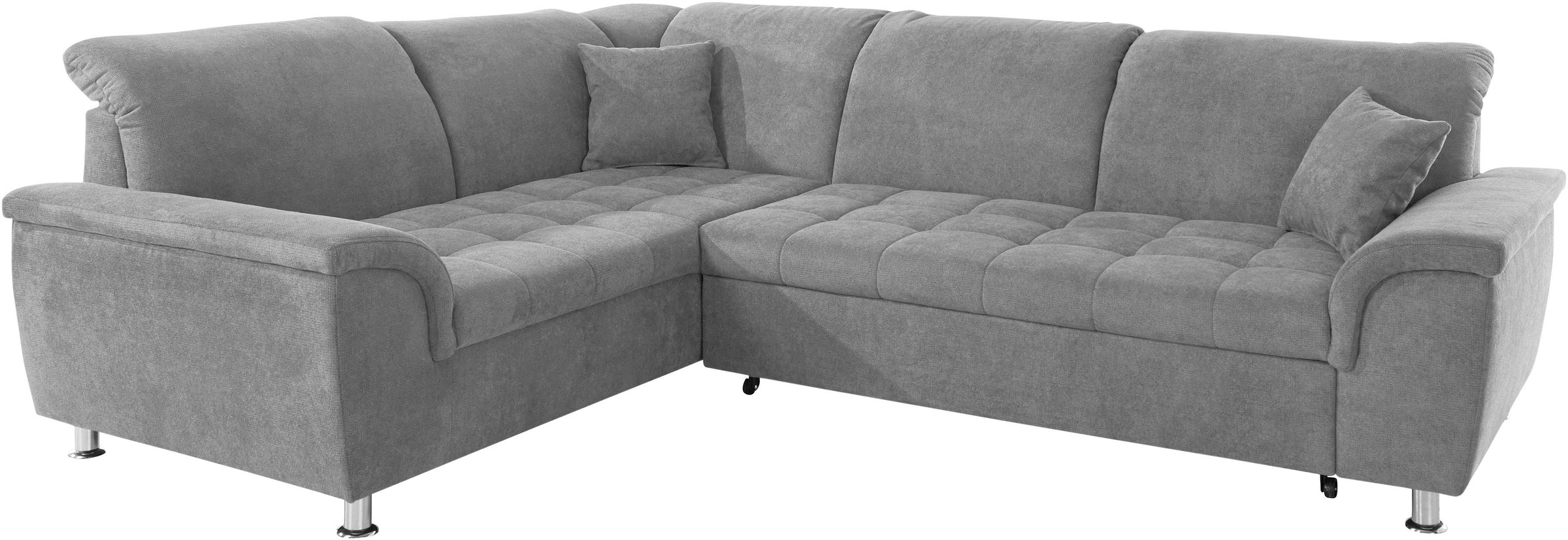 DOMO collection Ecksofa »Franzi L-Form«, wahlweise mit Kopfteilverstellung (dann Breite: 275 cm)