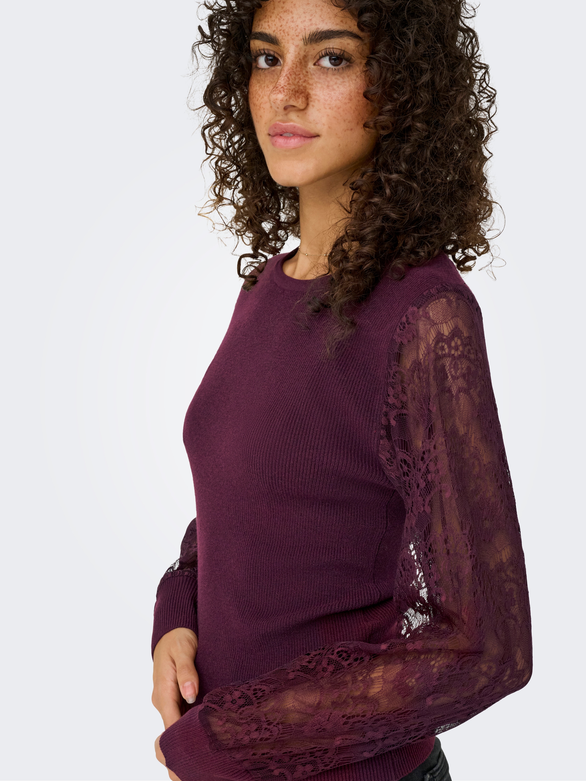 ONLY Pull à col rond »ONLPERRY LIFE LS MIX O-NECK KNT«