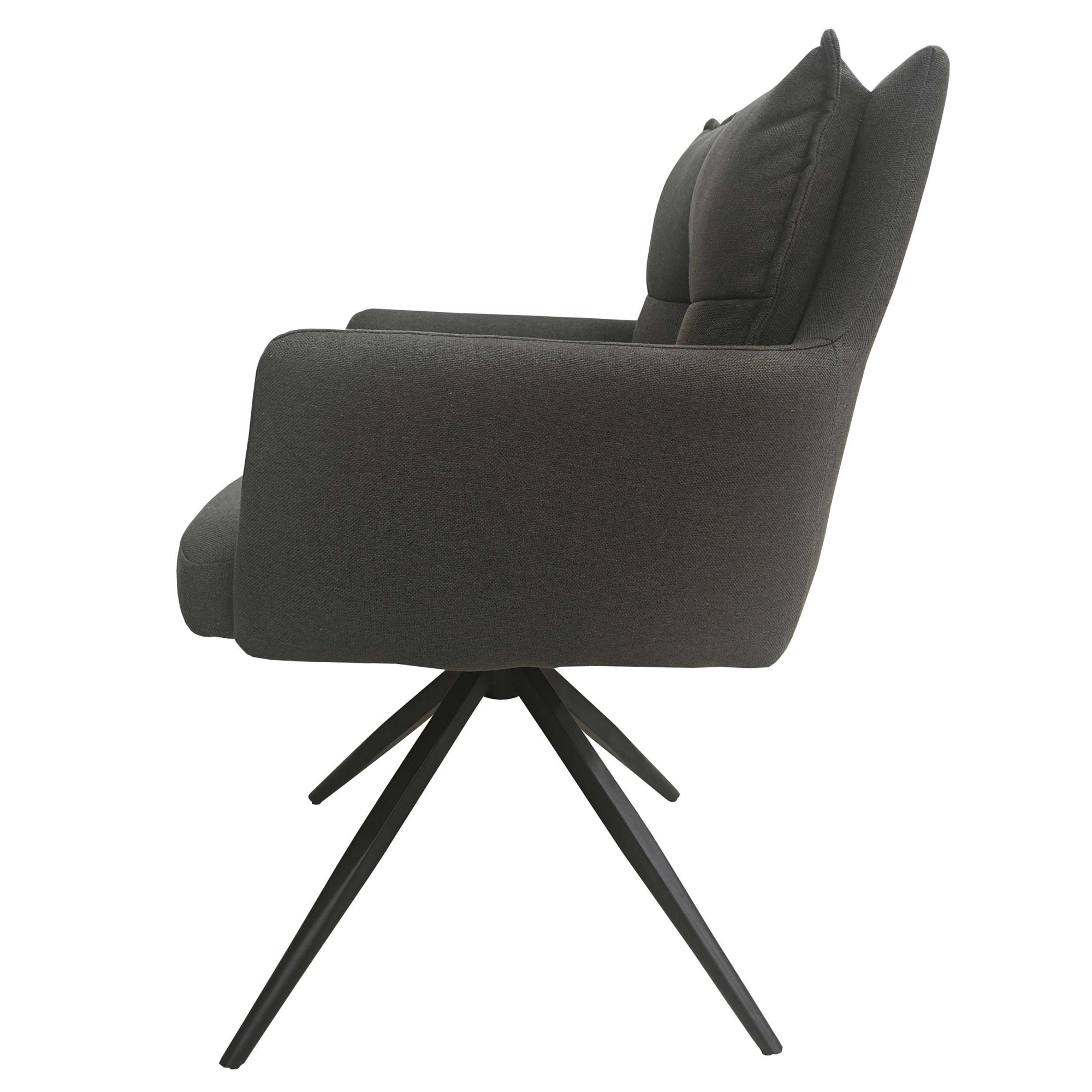 GOODproduct Esszimmerstuhl »Chiani« () 2 Stk.180° Auto Rückkehr, gepolsterte Rückenlehne, Armlehne und Sitzfläche
