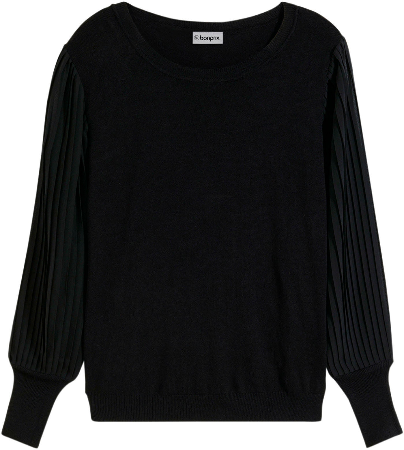 bonprix Pull en tricot »Feinstrickpullover aus fliessendem Viskose-Mix« aus Viskose-Mix, Loose fit, mit extravaganter Ärmelform
