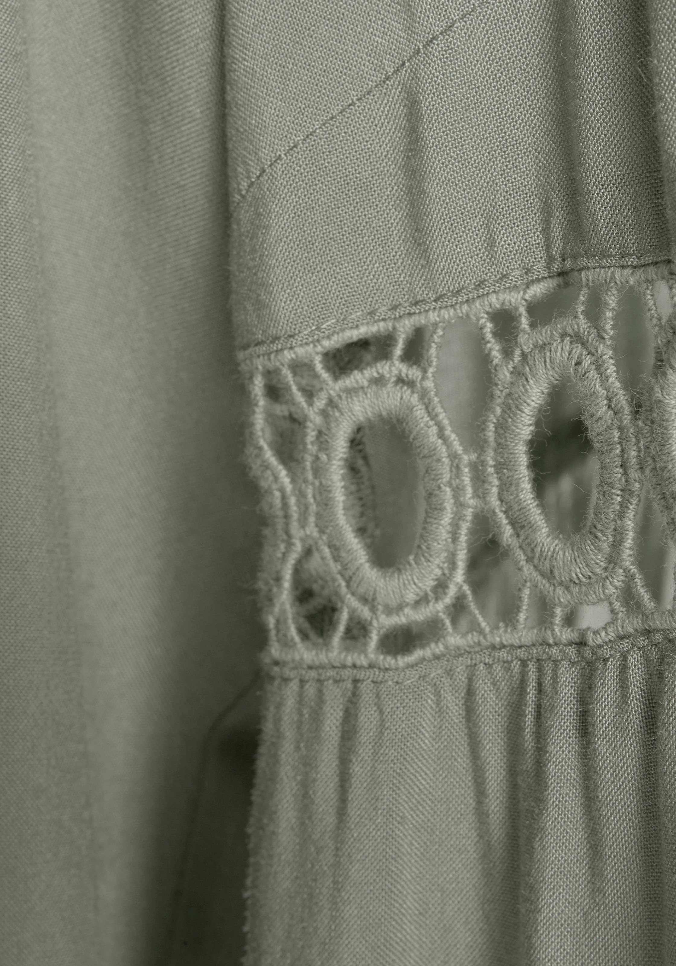 LASCANA Longbluse mit Spitzeneinsätzen, Tunika, Blusenkleid, Strandmode