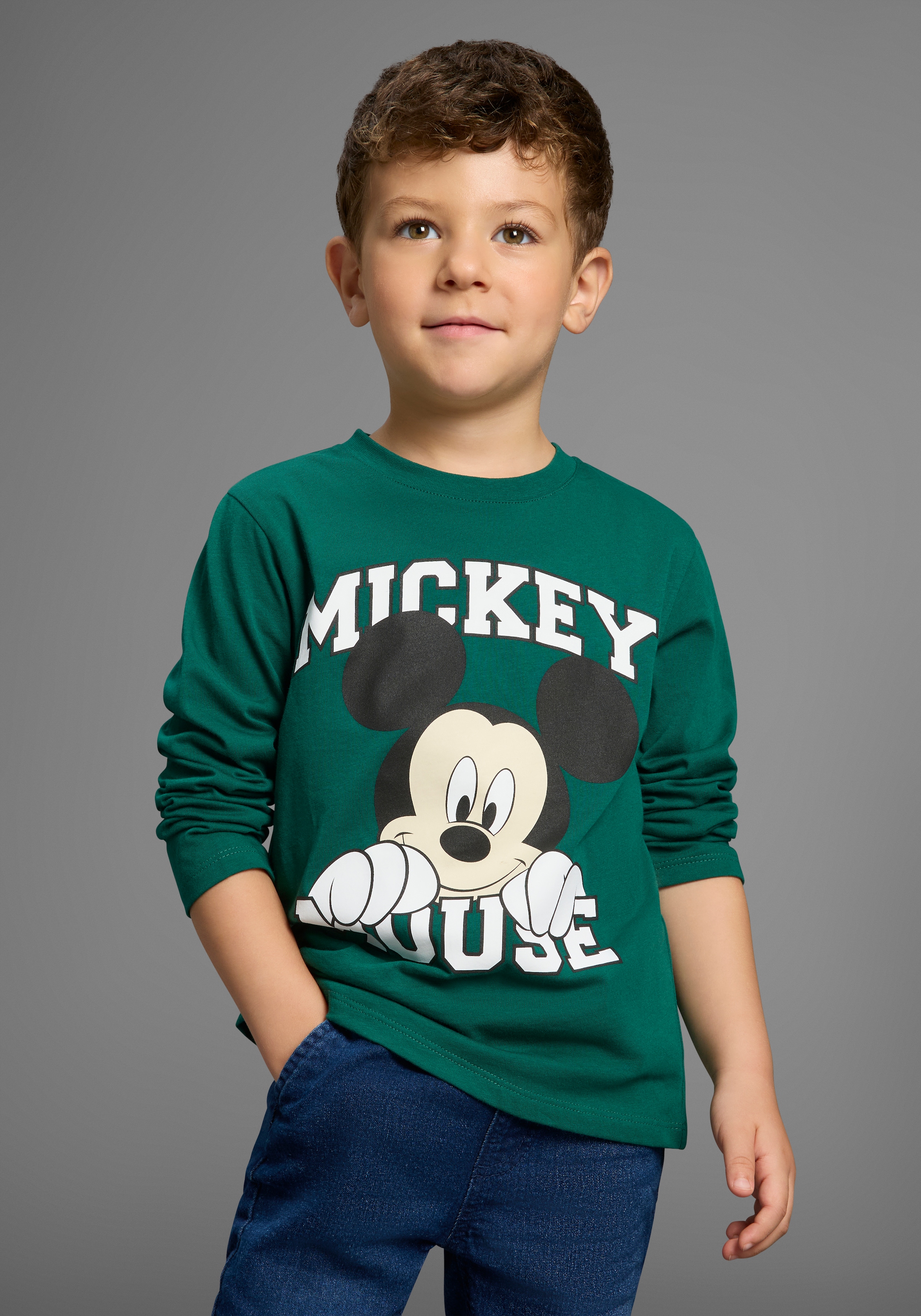 Image of KIDSWORLD Langarmshirt "MICKEY Mouse - Disney Shirt" Disney Shirt mit Mickey Mouse Druck
