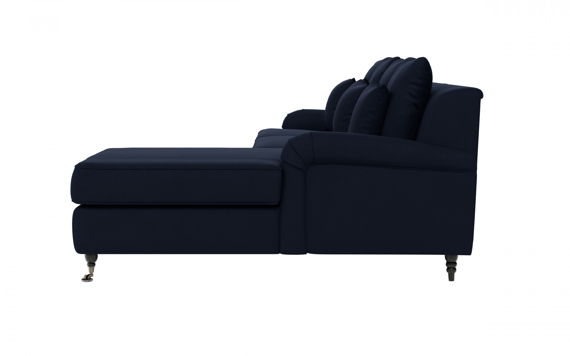 Guido Maria Kretschmer Home&Living Ecksofa »NORIN L-Form«, zwei Fussarten: vorne - Rollen, hinten - Holzfüsse