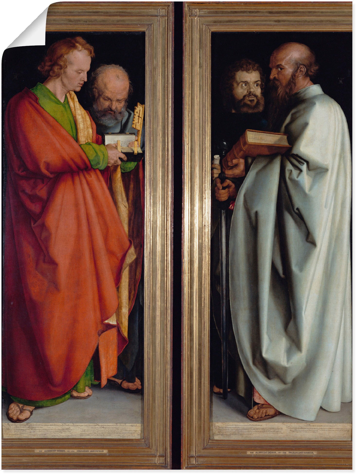 Image of Artland Wandbild »Die vier Apostel«, Religion, (1 St.), in vielen Grössen & Produktarten -Leinwandbild, Poster, Wandaufkleber / Wandtattoo auch für Badezimmer geeignet bei Ackermann Versand Schweiz