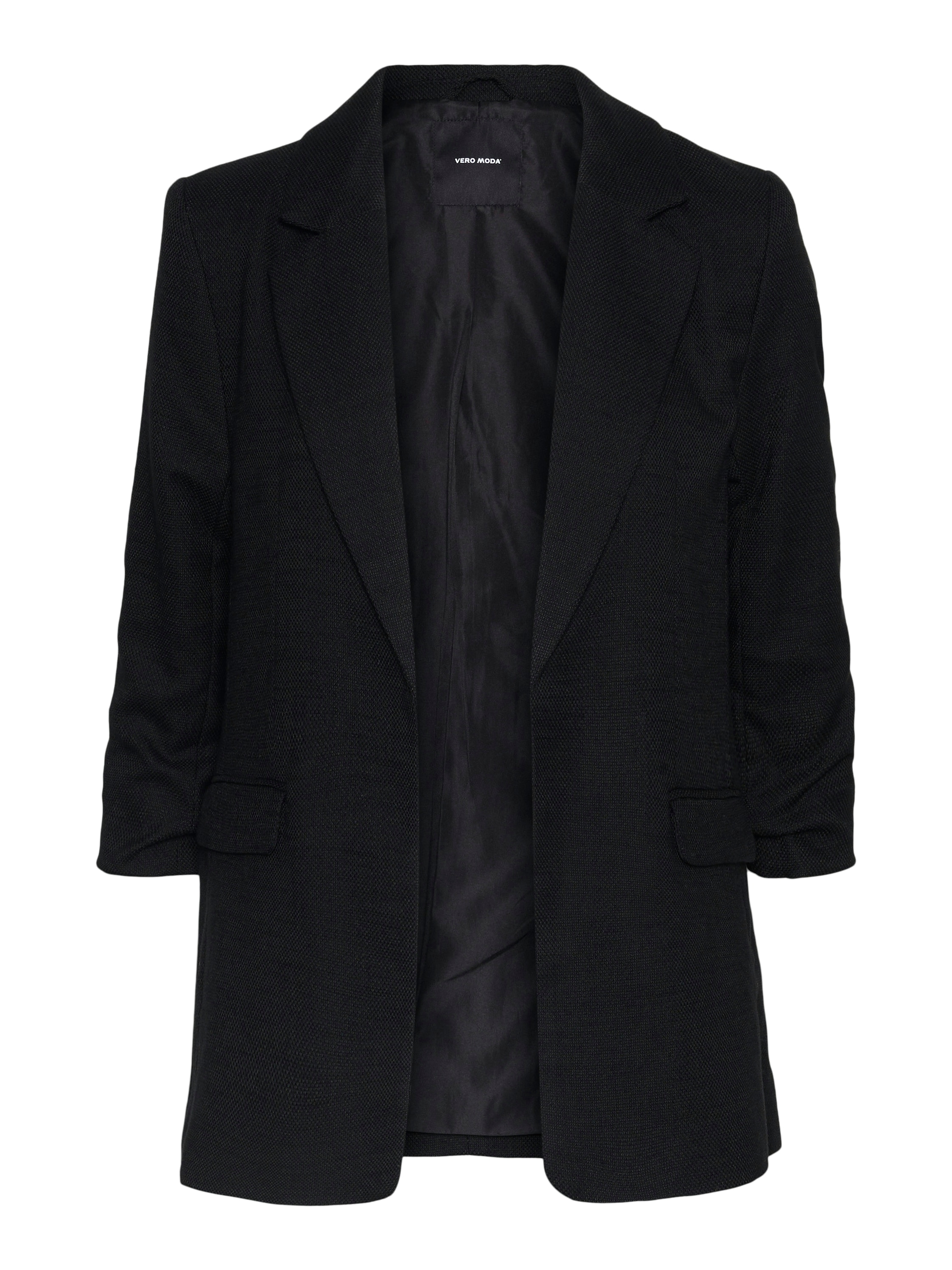 Vero Moda Blazer long »VMFRIDA LS REGULAR BLAZER NOOS« ohne Verschluss und mit gerafften 3/4 Arm