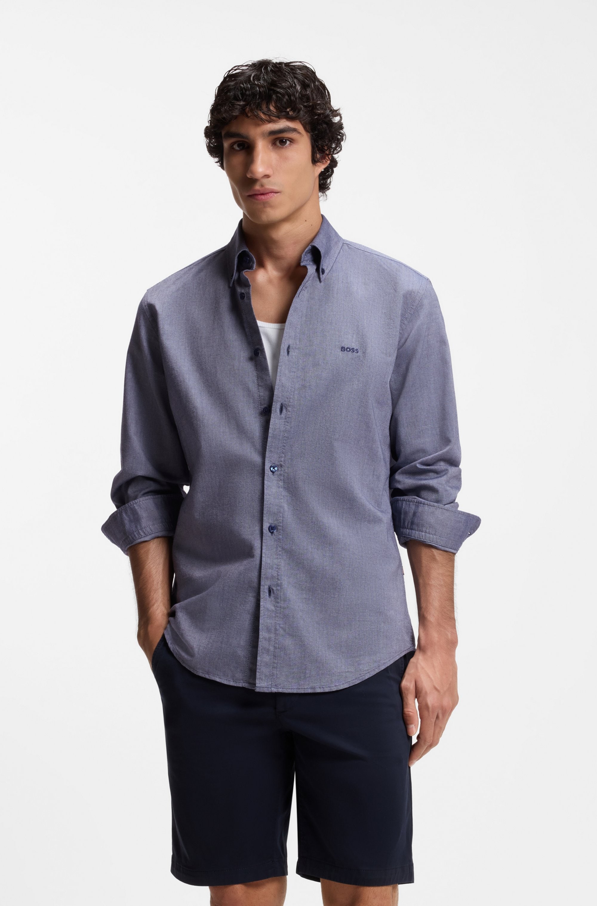 BOSS ORANGE Chemise d'affaires »Rickert« mit Button-down-Kragen