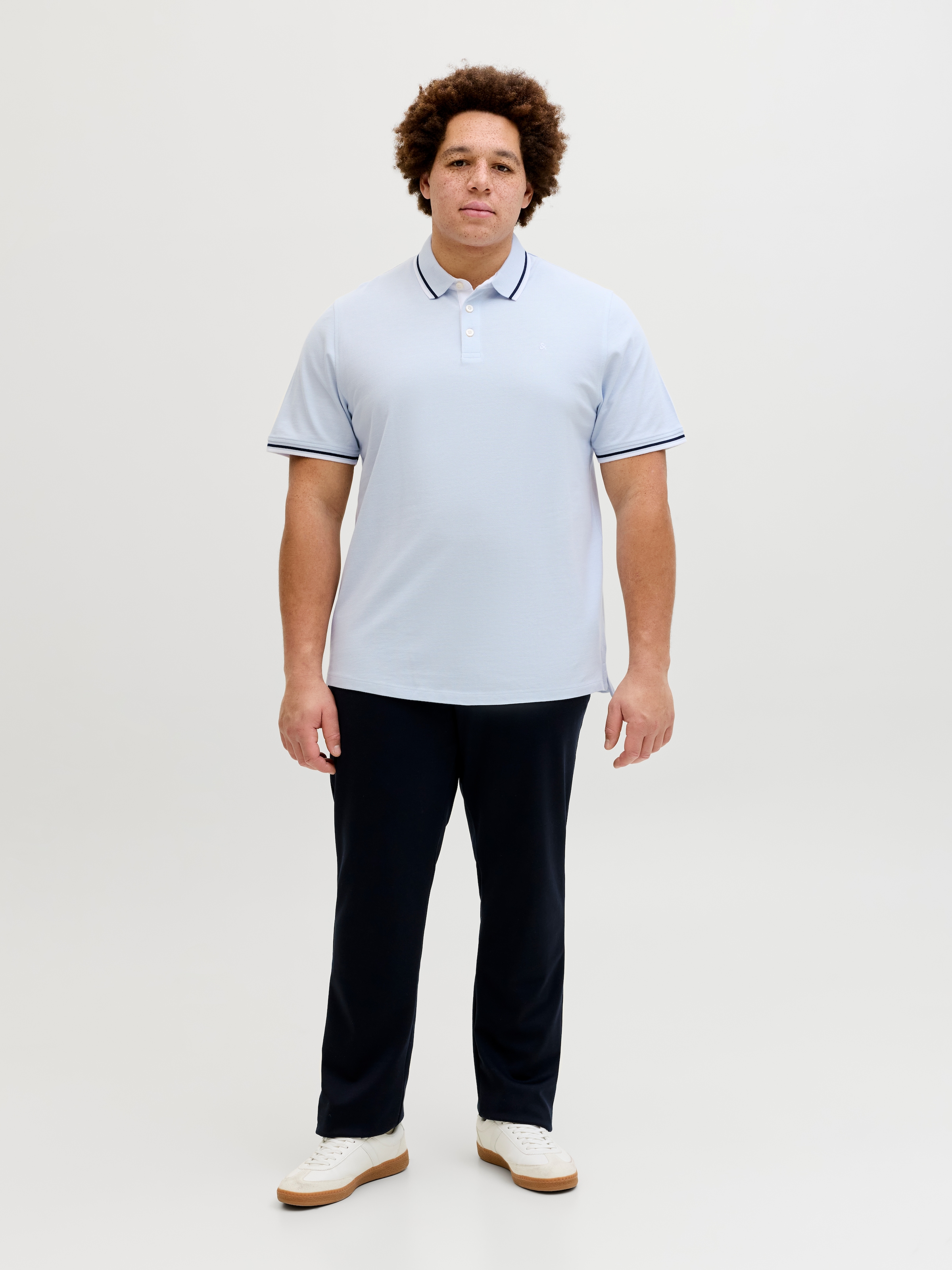 Jack & Jones PlusSize Polo »JJEPAULOS POLO SS NOOS PLS« Baumwolle, regular fit