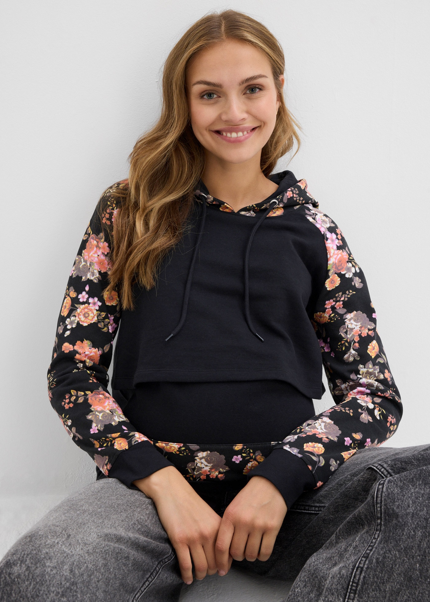 bonprix Umstandssweatshirt , 2-in-1 Umstands-und Still-Sweatshirt
