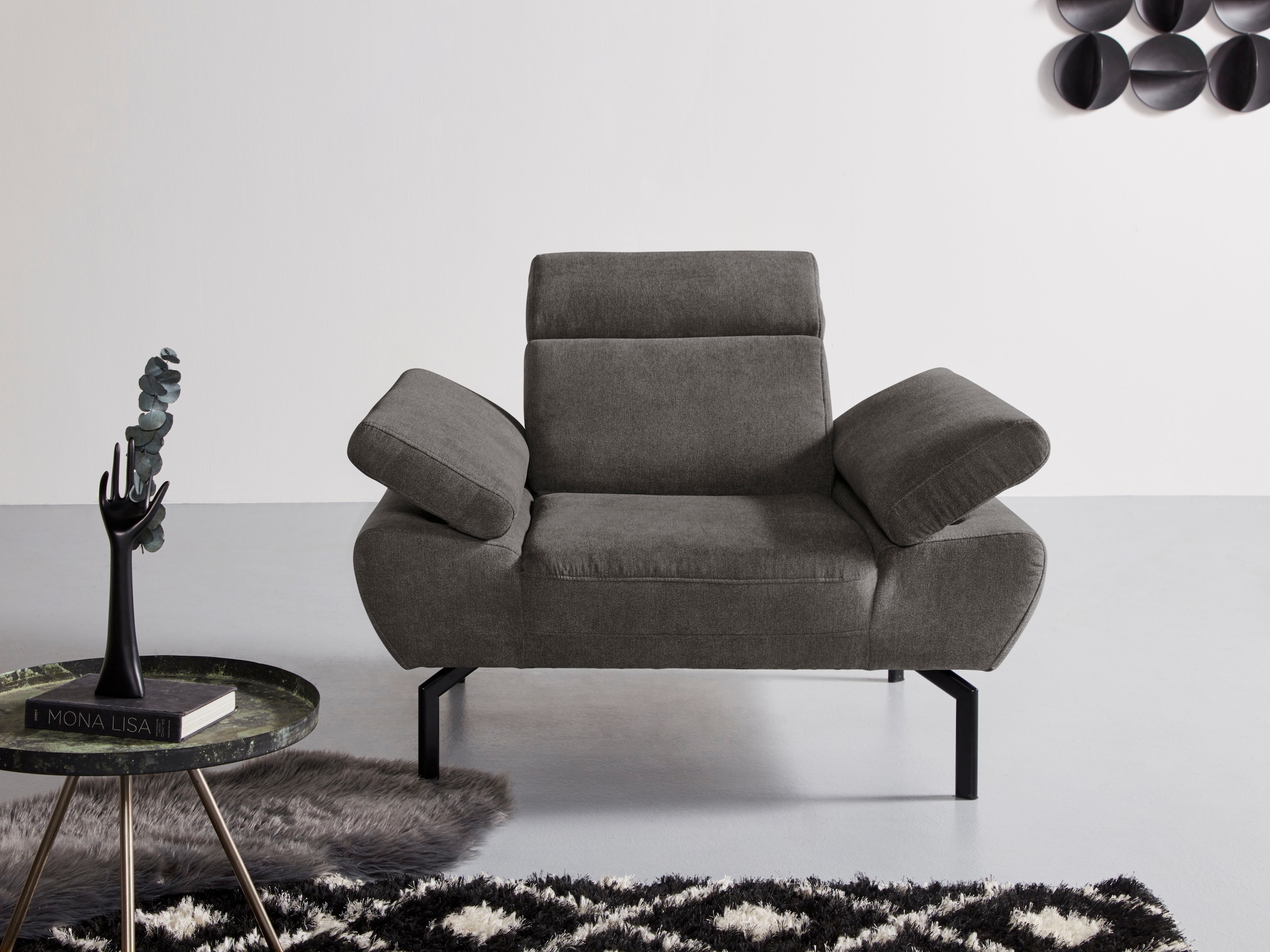 Places of Style Sessel »Trapino Luxus«, wahlweise mit Rückenverstellung,  Luxus-Microfaser in Lederoptik kaufen