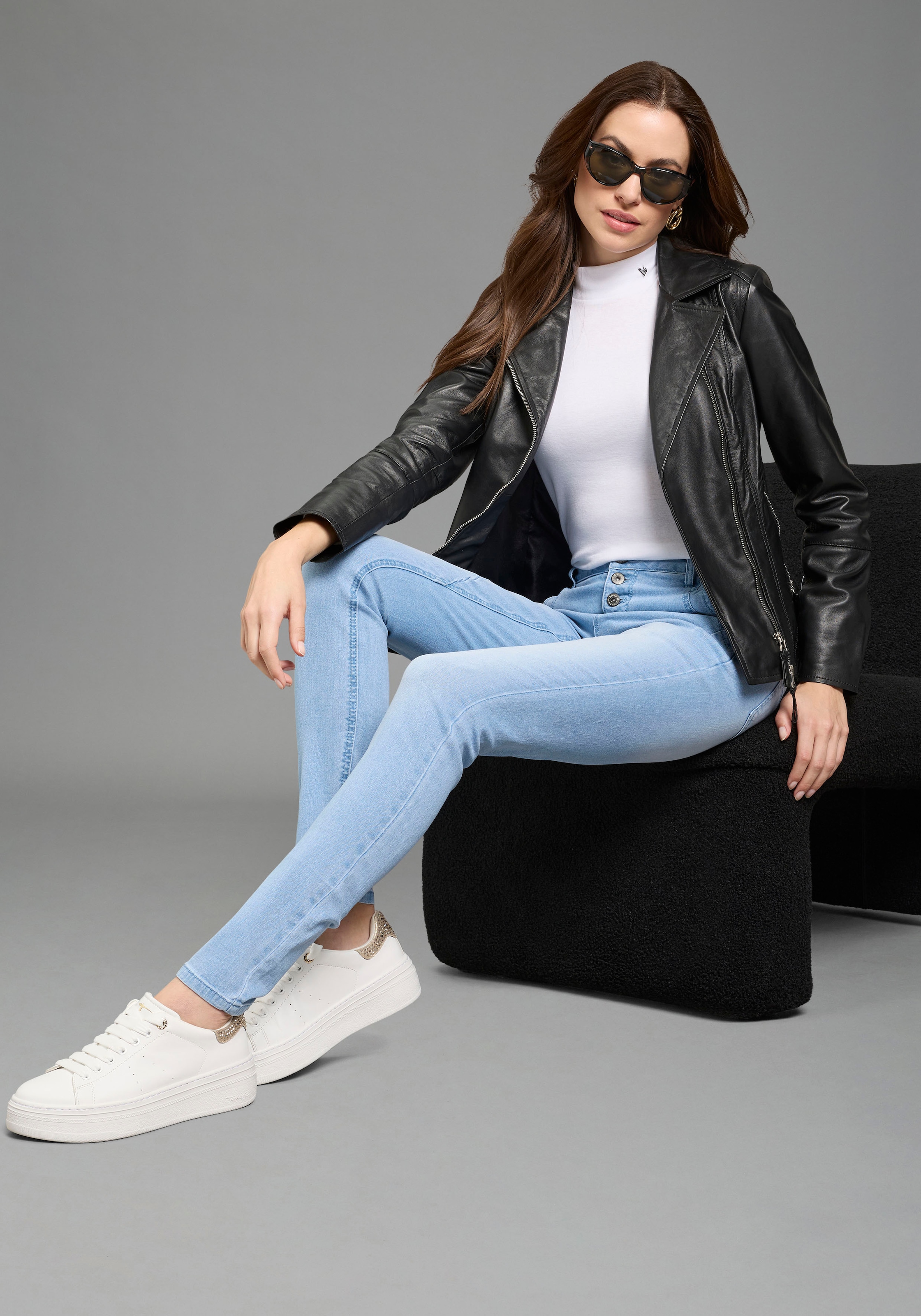 Bruno Banani T-shirt à col roulé 2er-Pack,  perfektes Basic mit Rollkragen