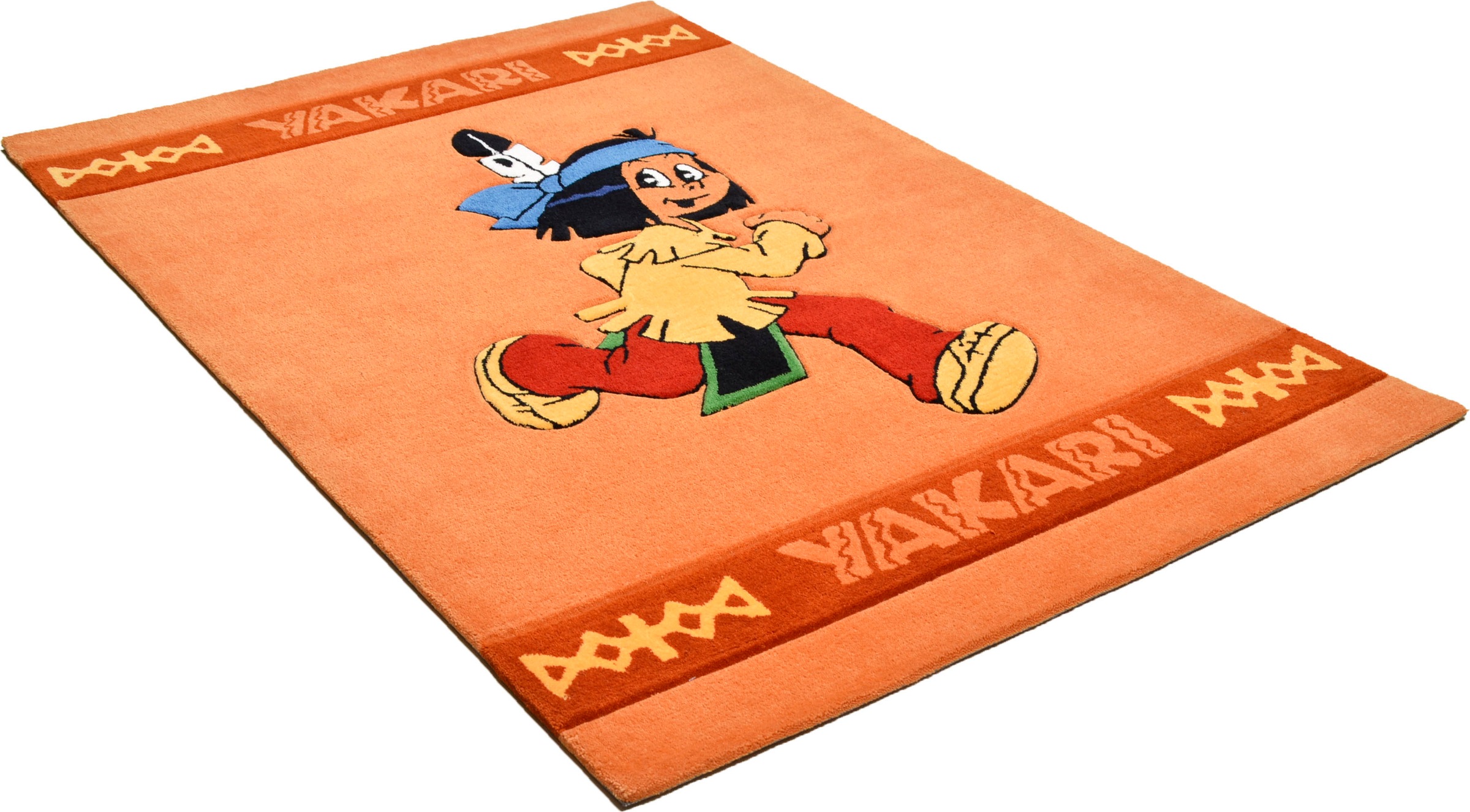 Image of YAKARI Kinderteppich »Der freudige Yakari«, rechteckig, 15 mm Höhe, handgearbeiteter Konturenschnitt, Kinderzimmer bei Ackermann Versand Schweiz