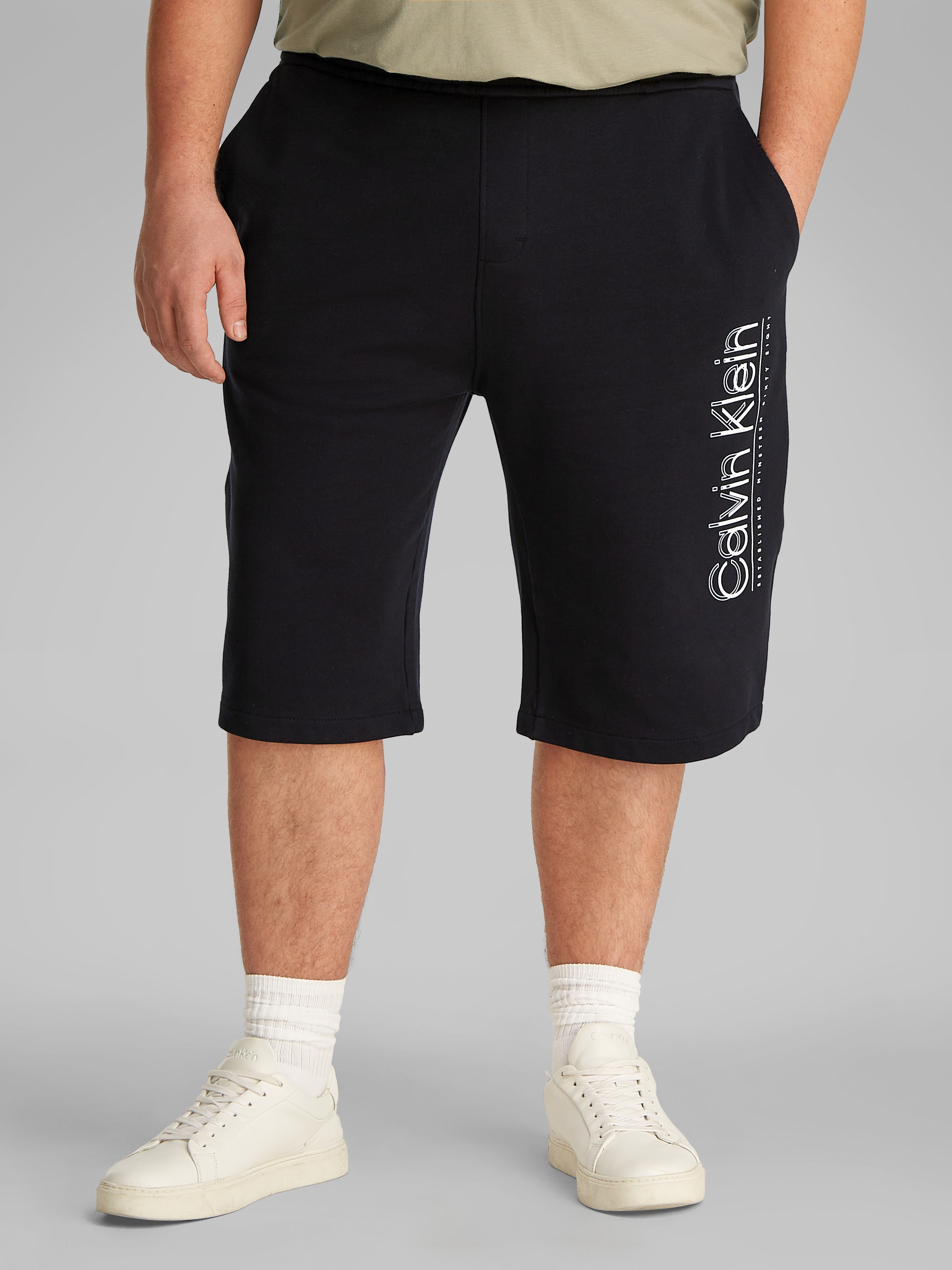 Calvin Klein Big&Tall Shorts »BT_CP-DOUBLE LOGO SWEATSHORTS«, in grossen Grössen