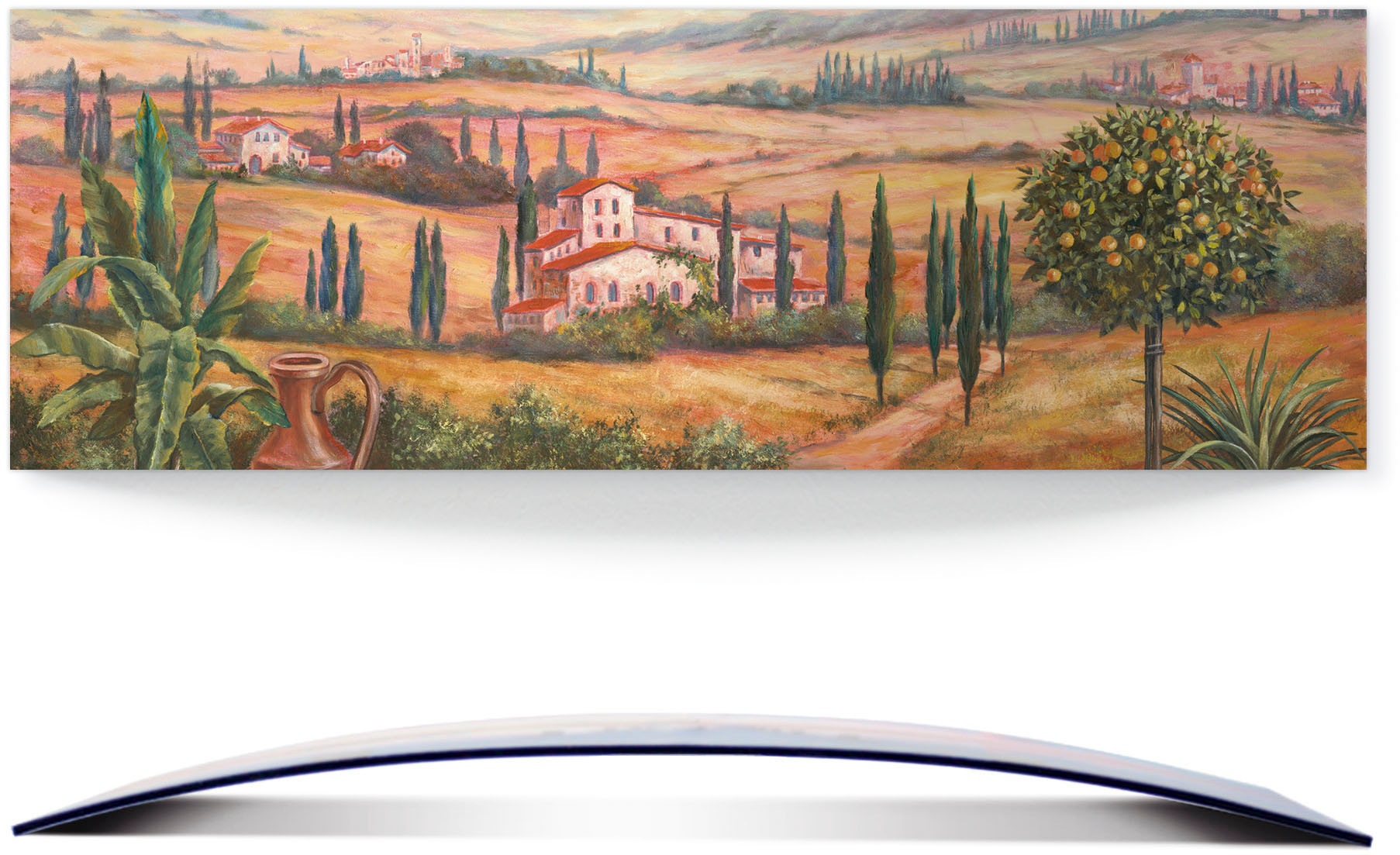 Image of Artland Wandbild »Terrasse«, Europa, (1 St.), 3D Optik gebogen bei Ackermann Versand Schweiz