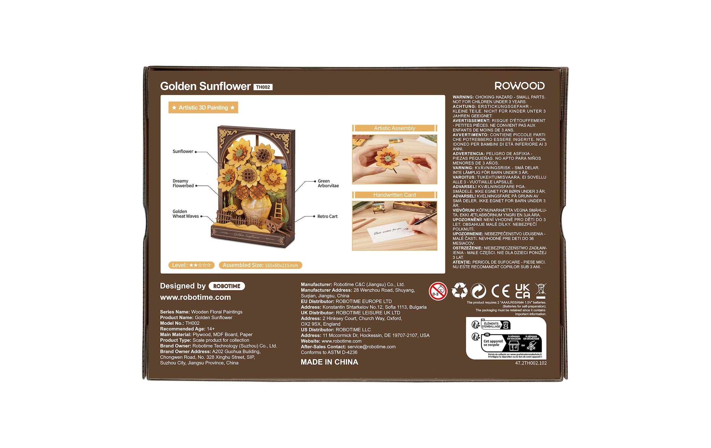   Modellbausatz »RoboTime Goldene Sonnenblume«